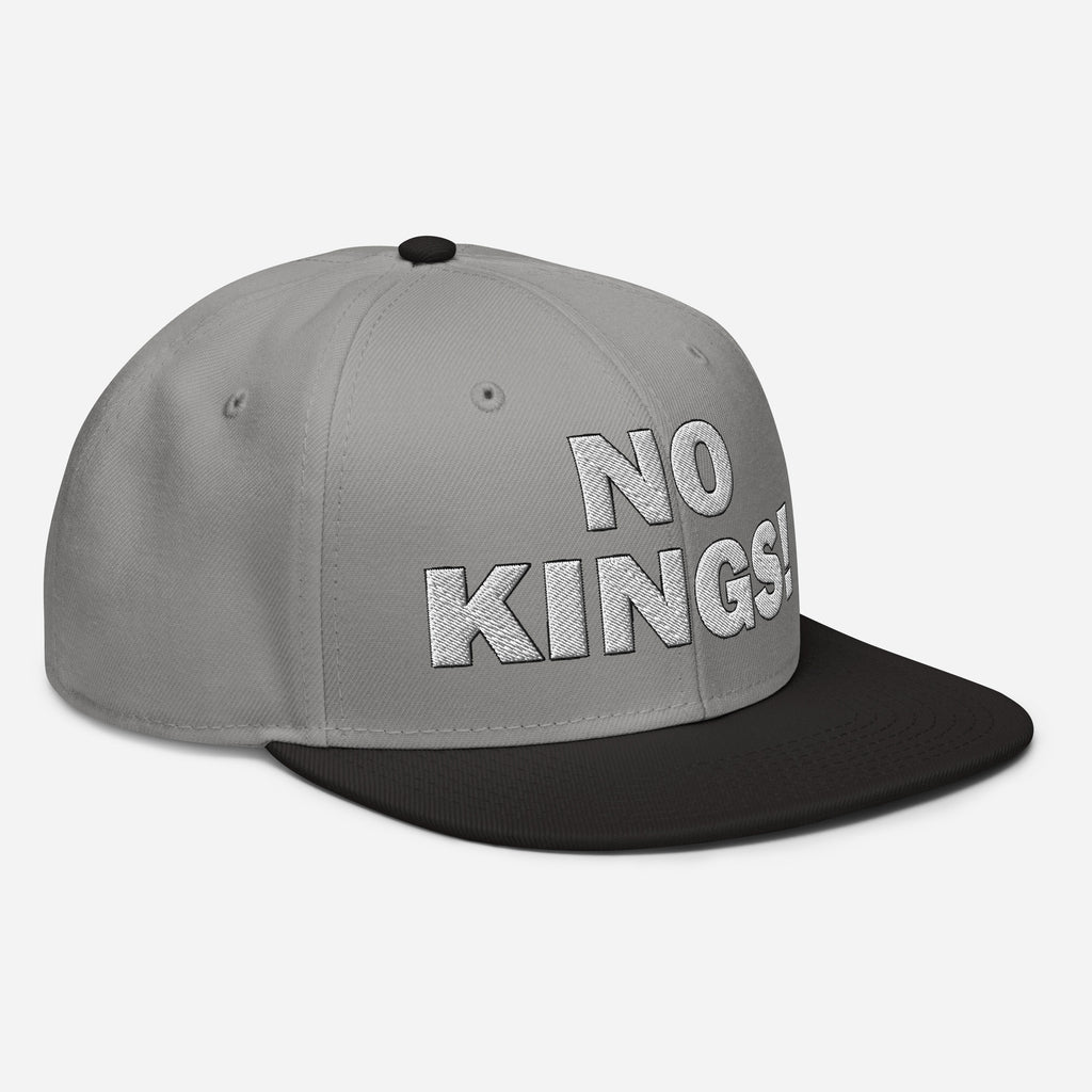 NO KINGS SNAPBACK CAP/Black/Gray/Gray