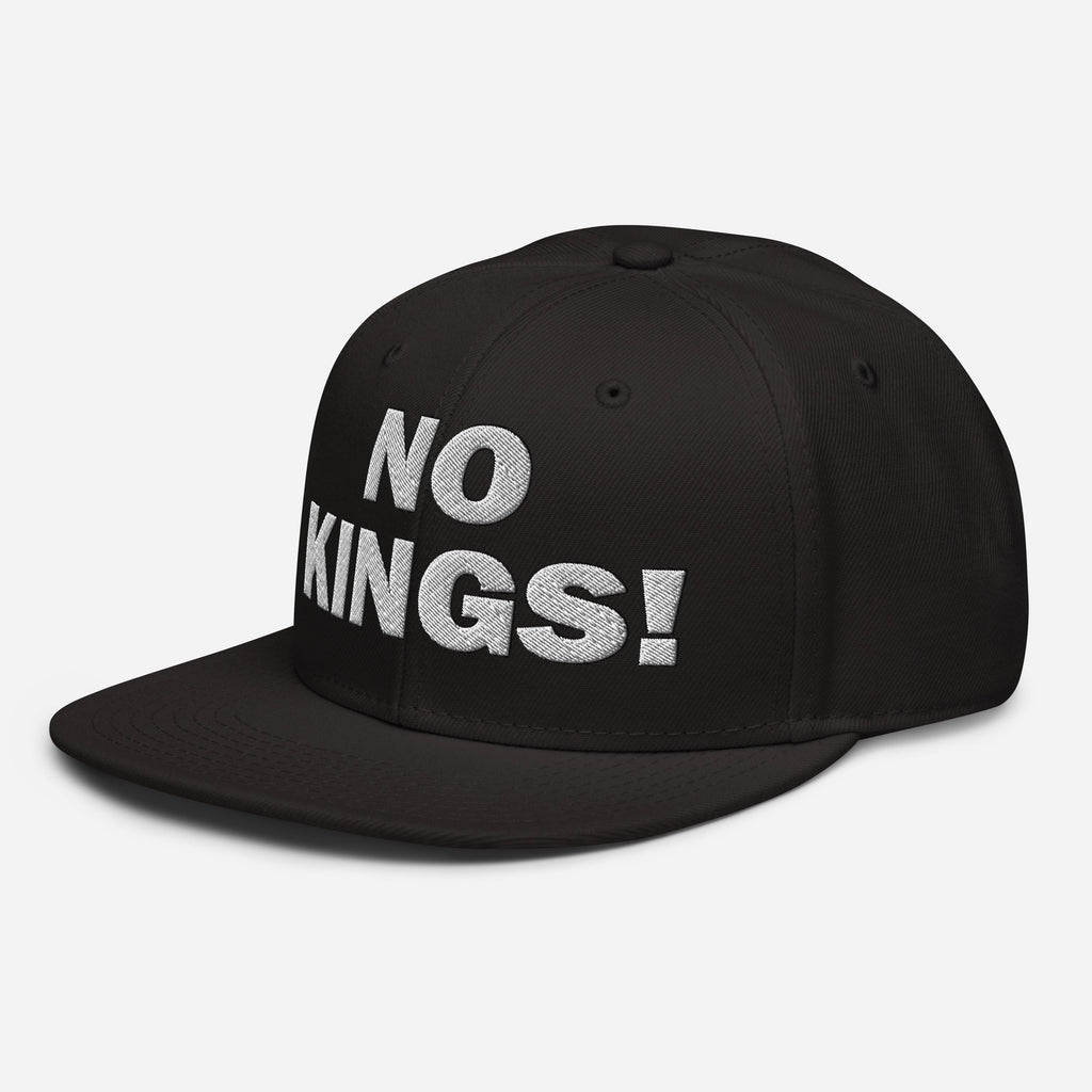 NO KINGS SNAPBACK CAP/Black