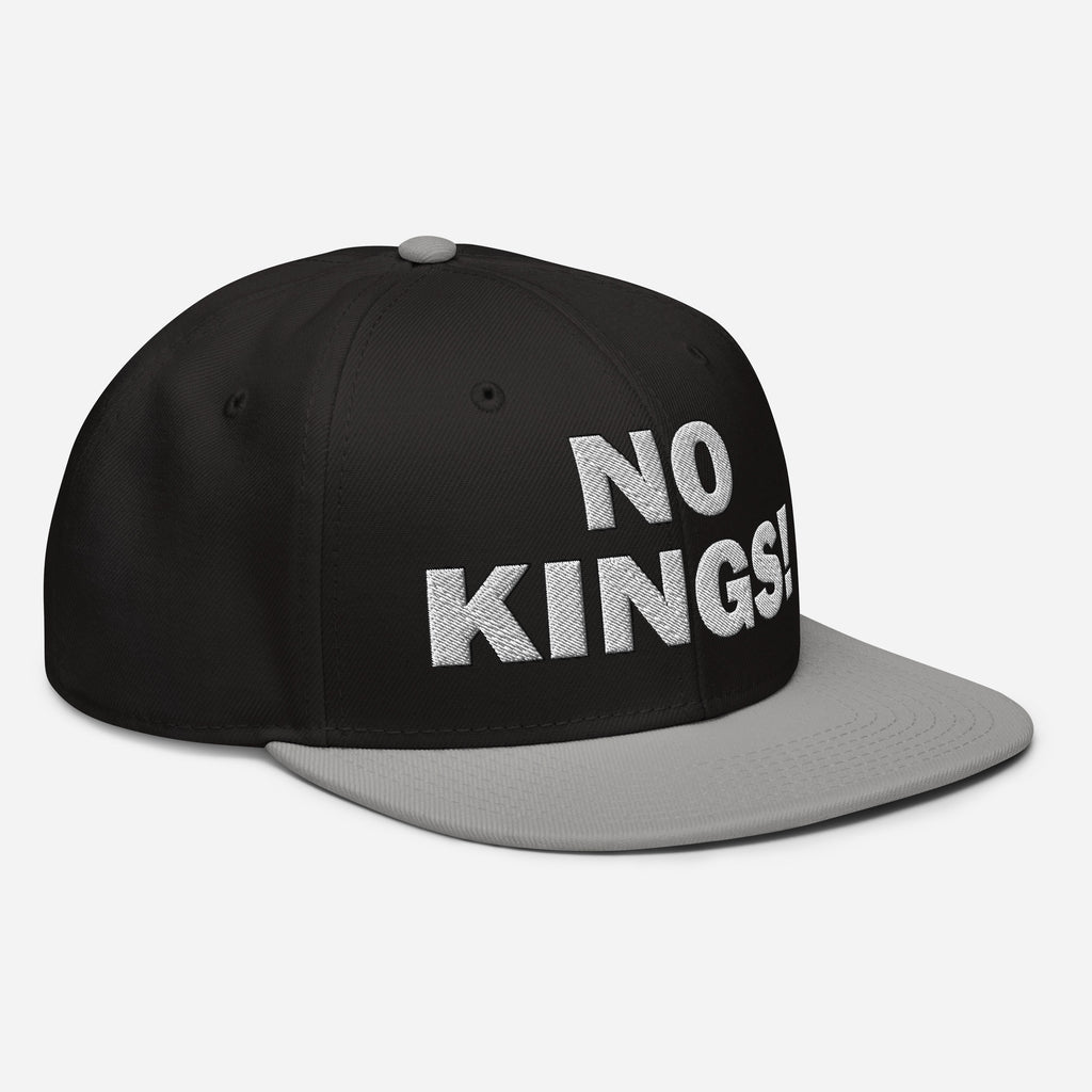 NO KINGS SNAPBACK CAP/Gray/Black/Black