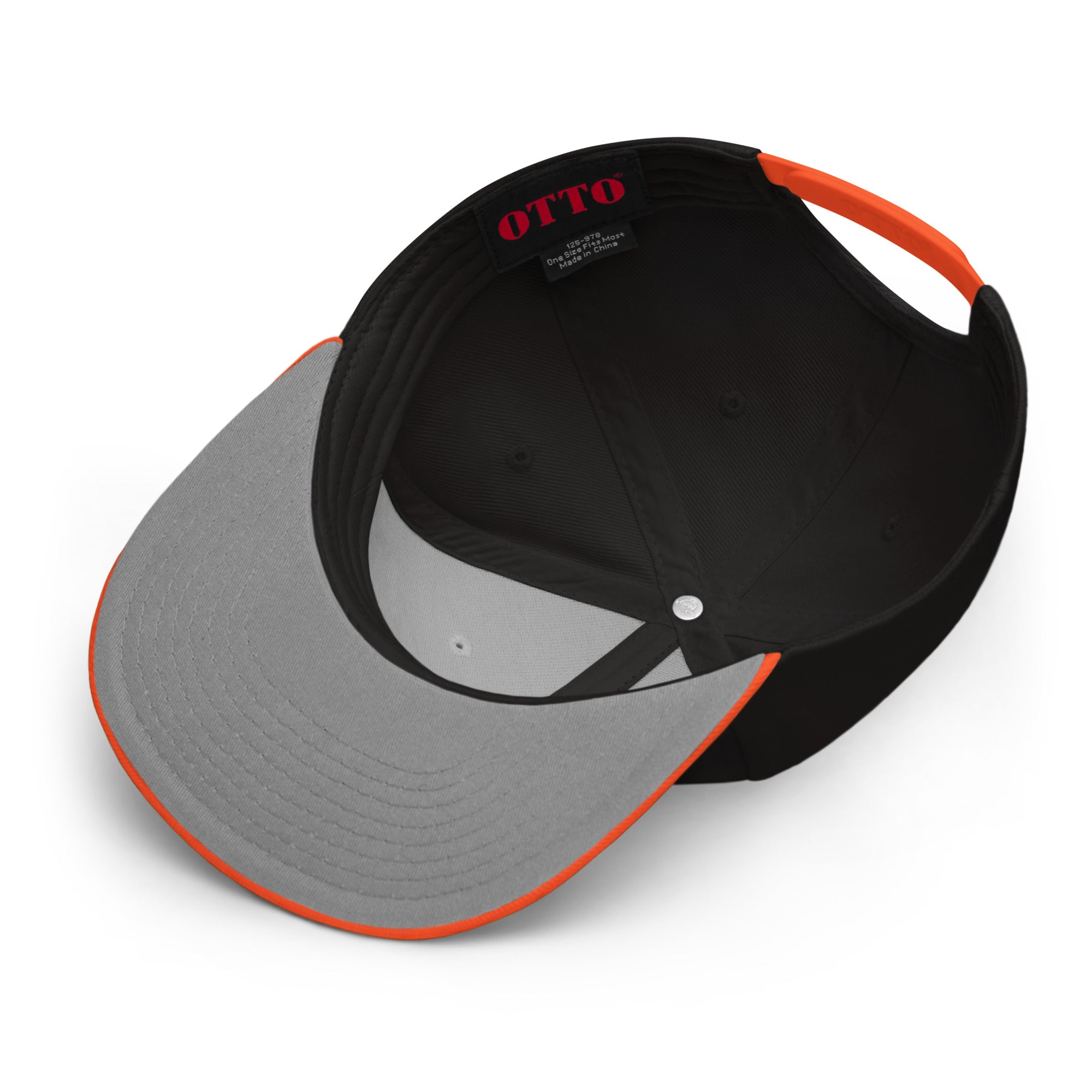 NO KINGS SNAPBACK CAP/Orange/Black/Black