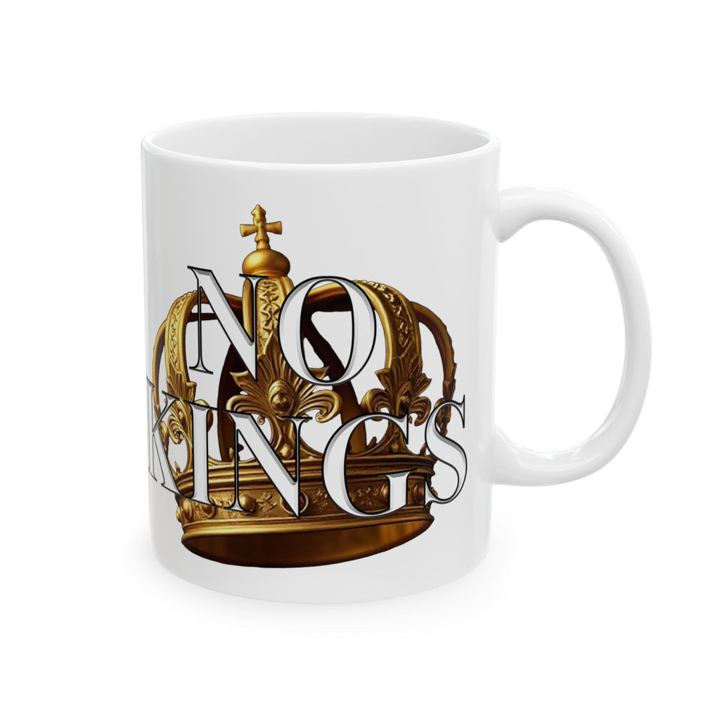 NO KING CROWN CERAMIC MUG/WHITE