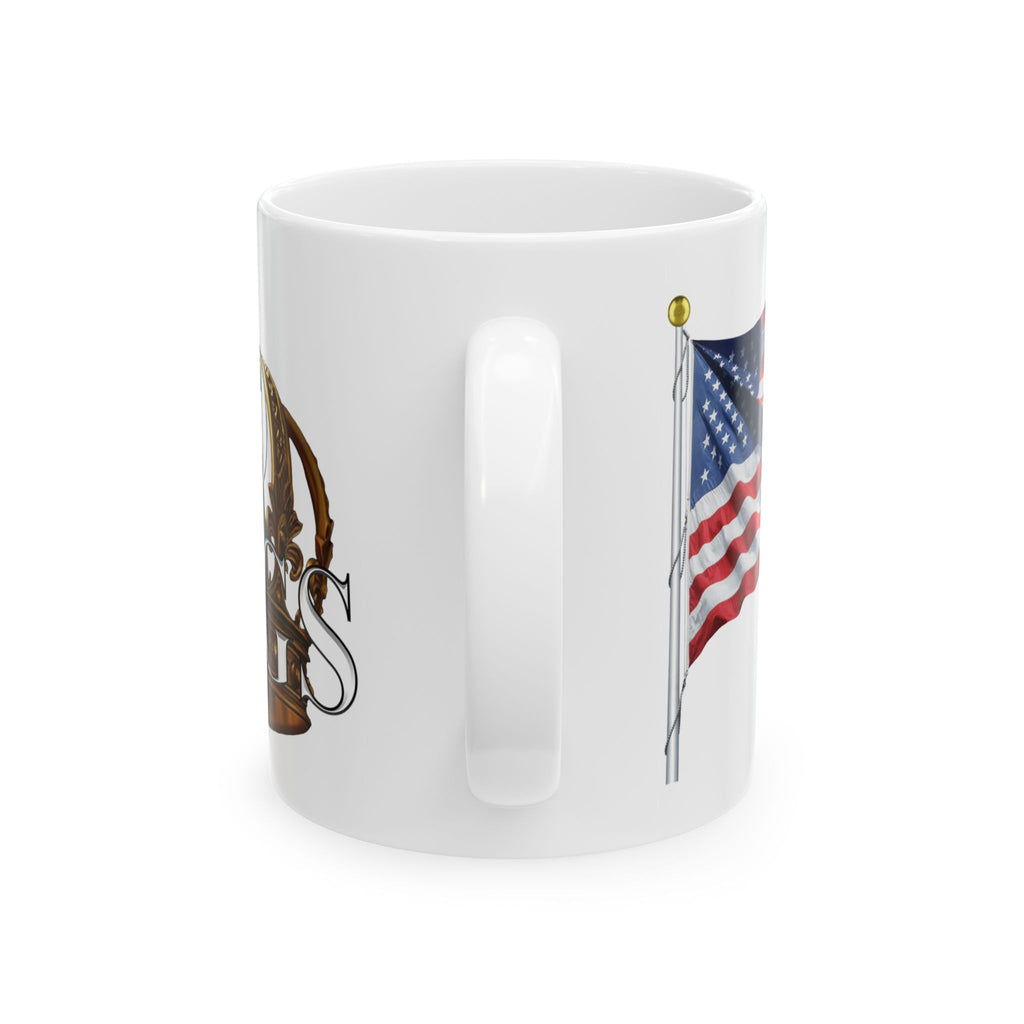 NO KING CROWN CERAMIC MUG/WHITE