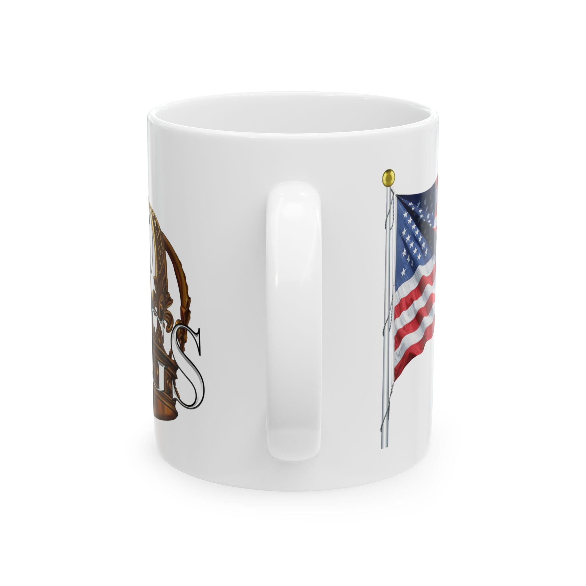 NO KING CROWN CERAMIC MUG/WHITE