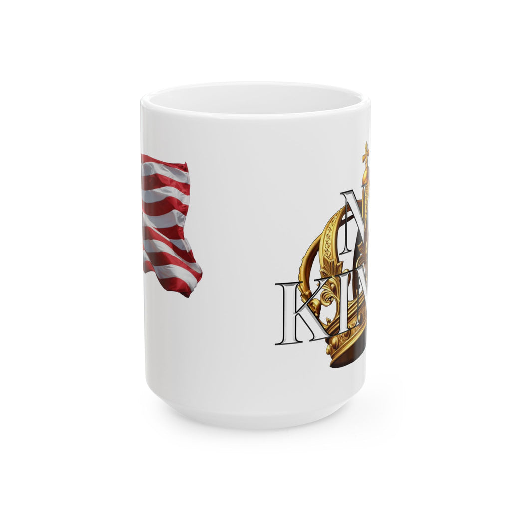 NO KING CROWN CERAMIC MUG/WHITE