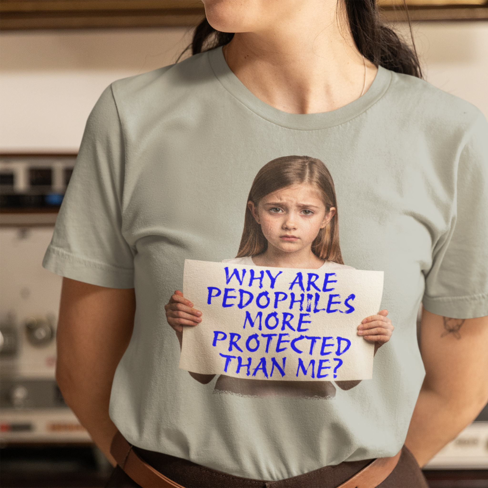 PEDOPHILES T-SHIRT/ATHLETIC HEATHER