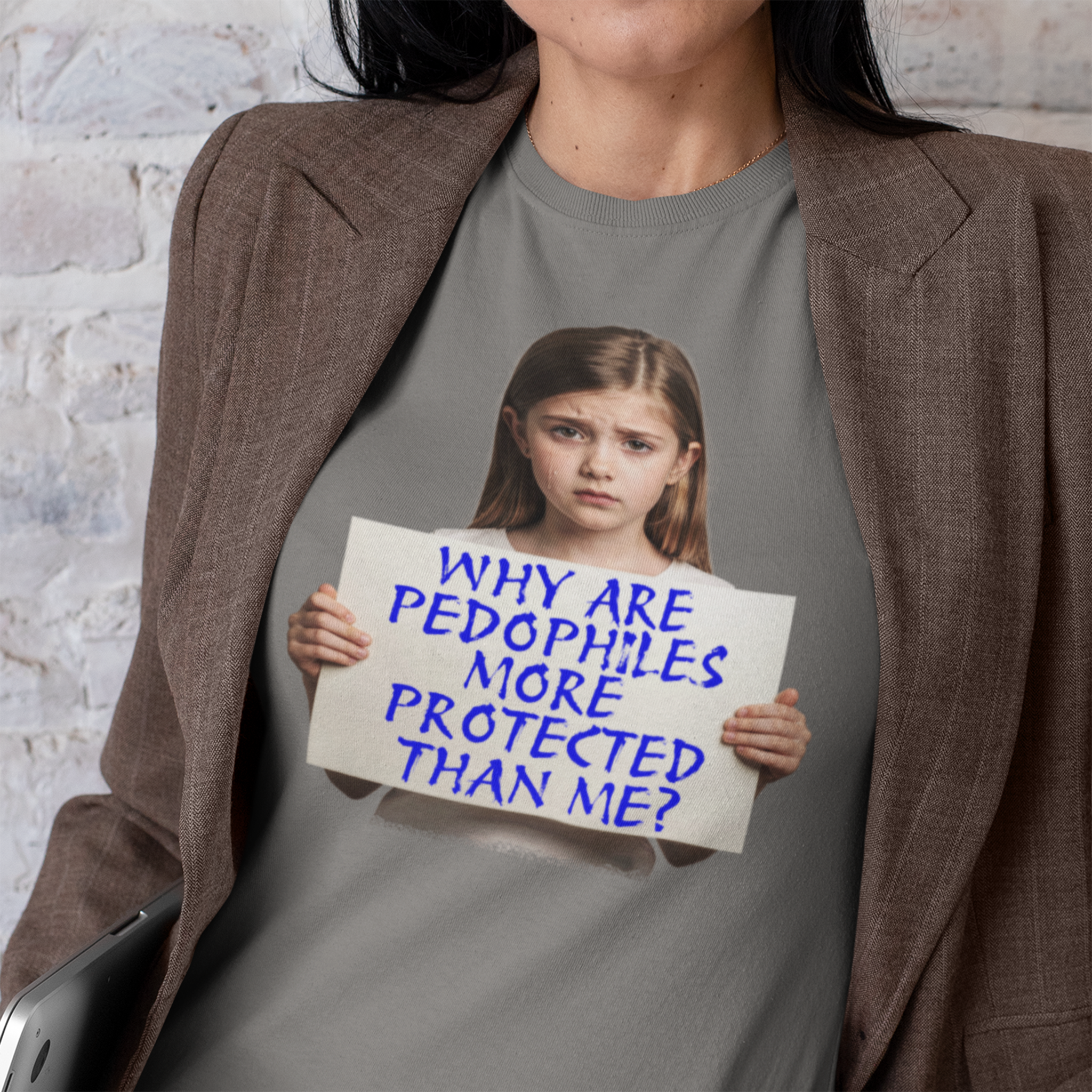 PEDOPHILES T-SHIRT/DEEP HEATHER