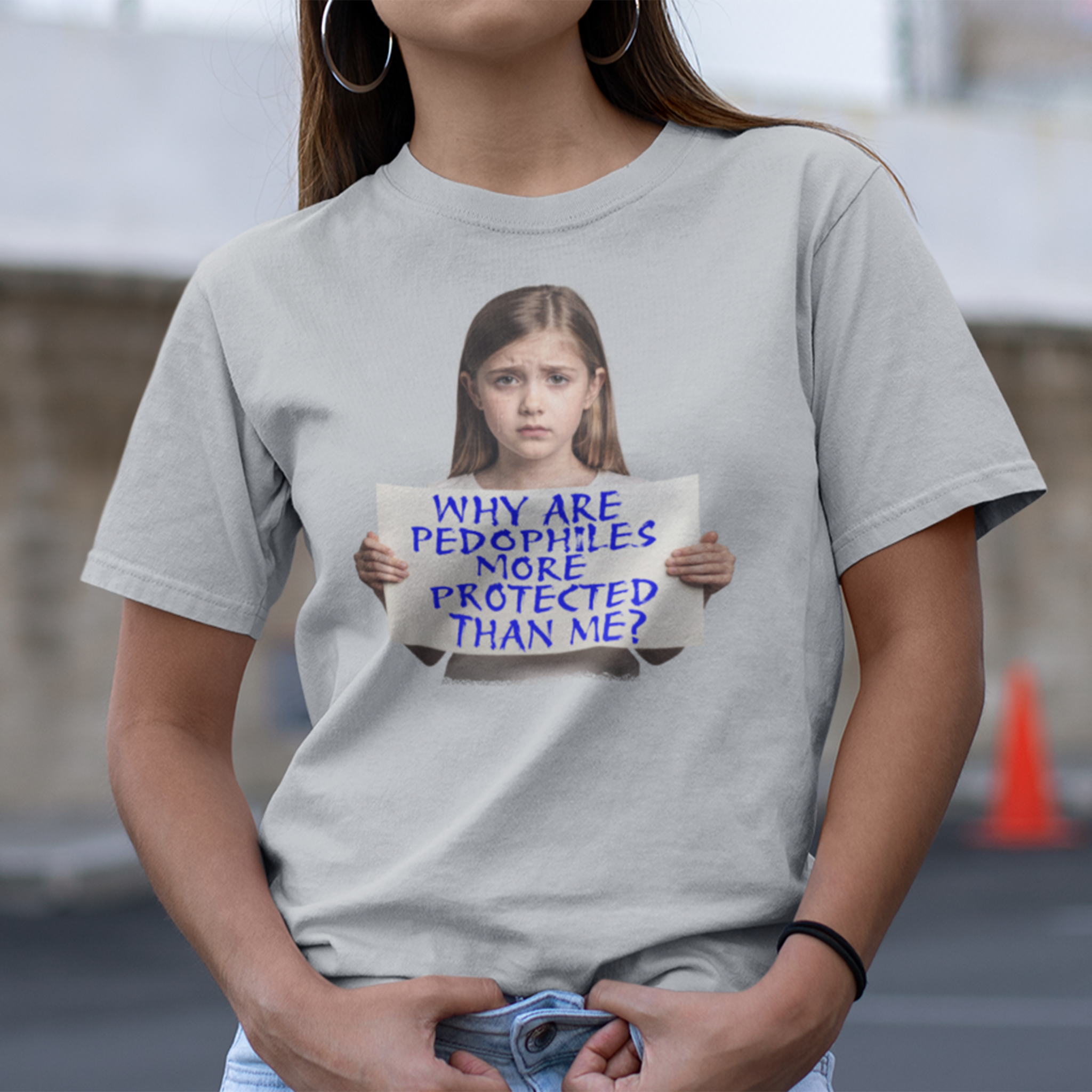 PEDOPHILES T-SHIRT/SILVER