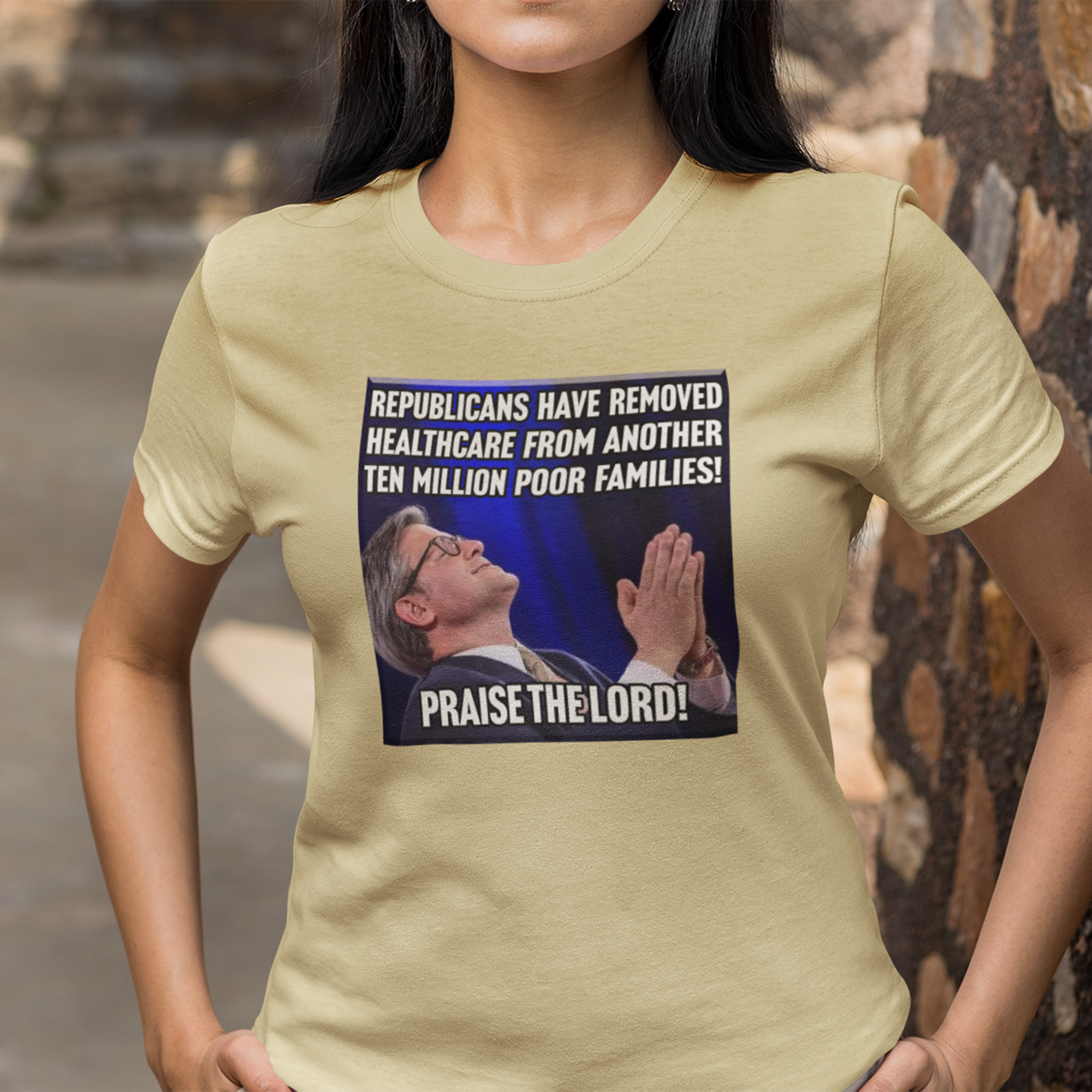 PRAISE THE LORD T-SHIRT/NATURAL
