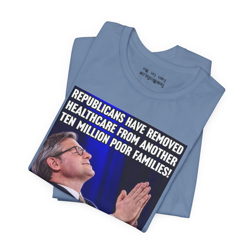 PRAISE THE LORD T-SHIRT/STEEL BLUE