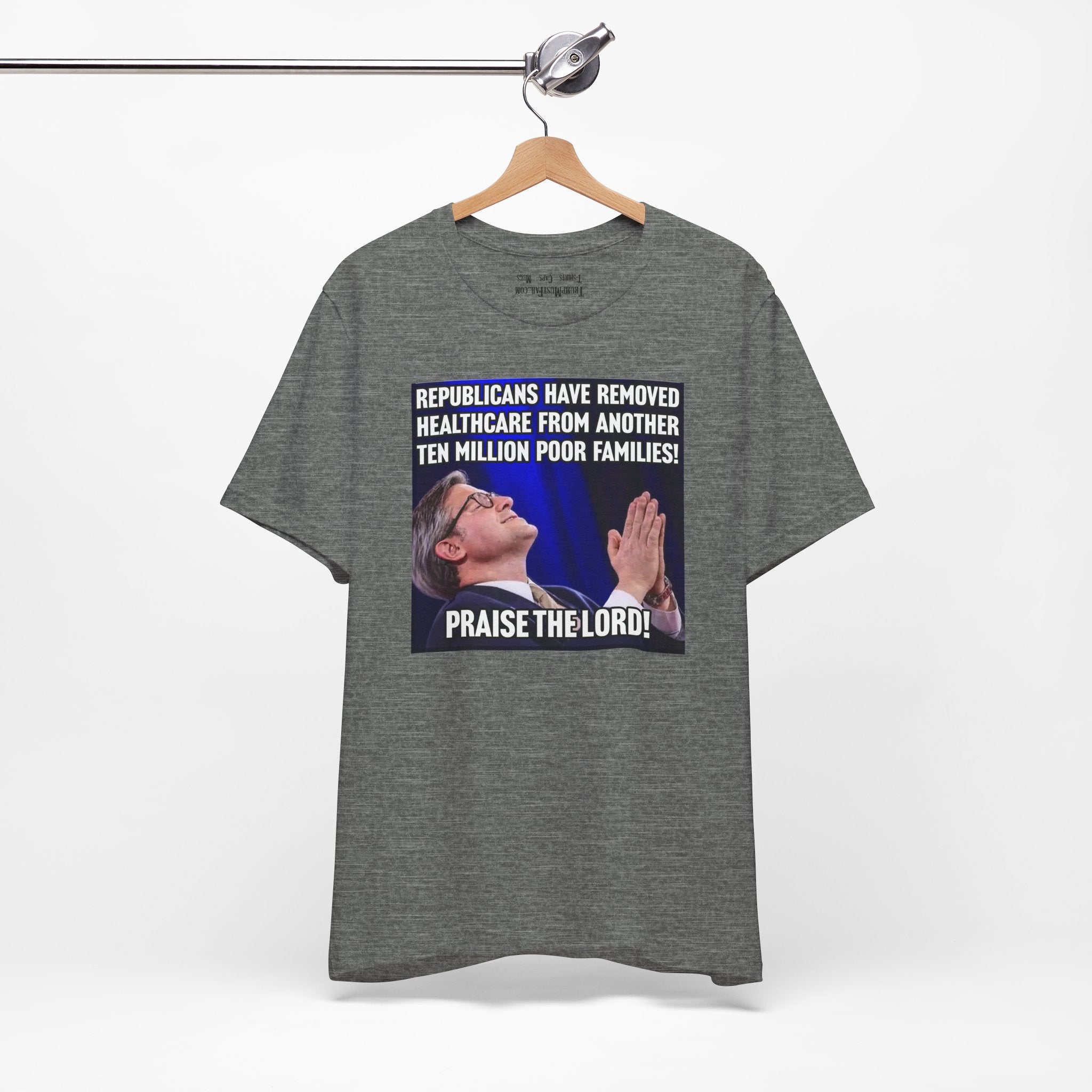 PRAISE THE LORD T-SHIRT/DEEP HEATHER