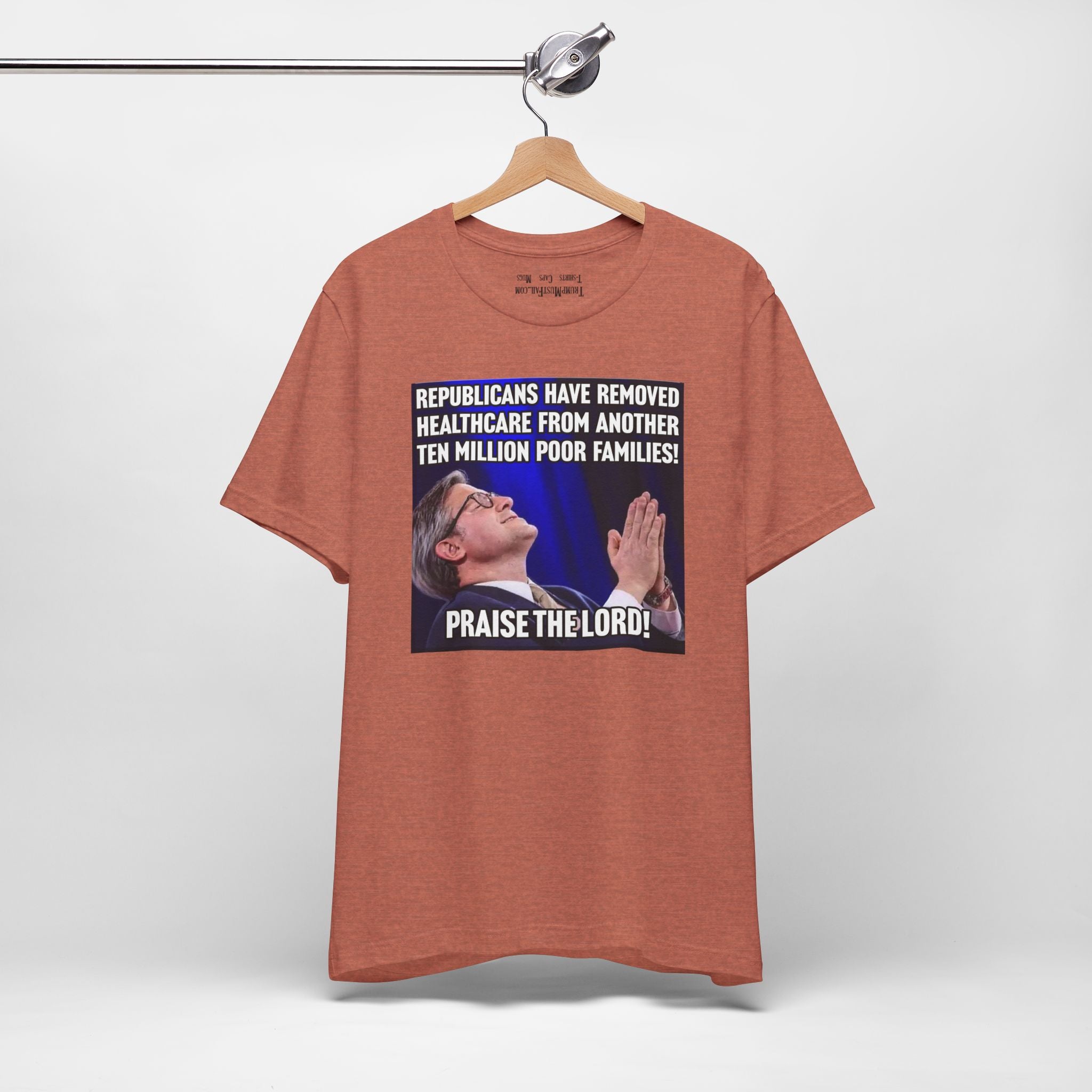 PRAISE THE LORD T-SHIRT/ HEATHER CLAY