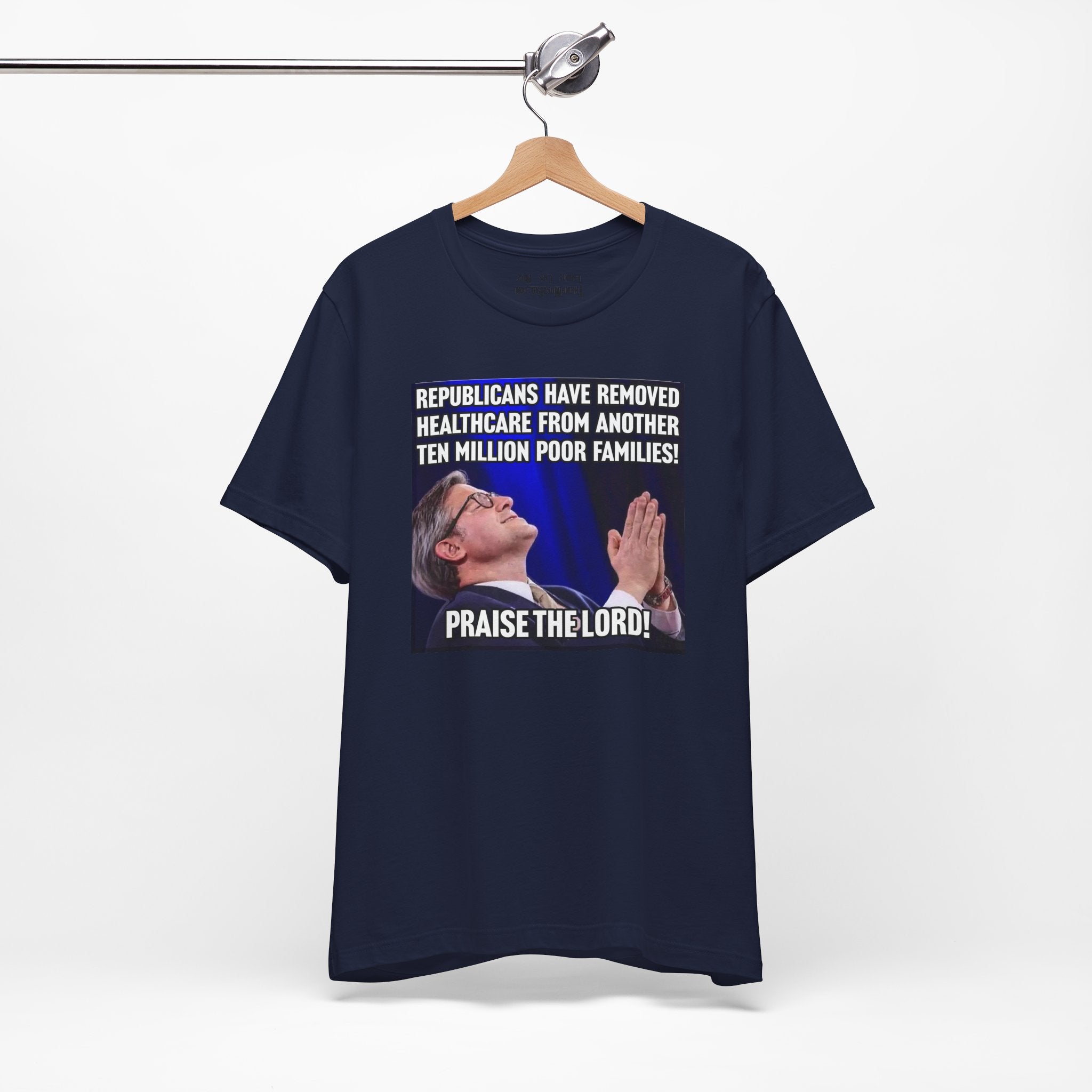 PRAISE THE LORD T-SHIRT/NAVY