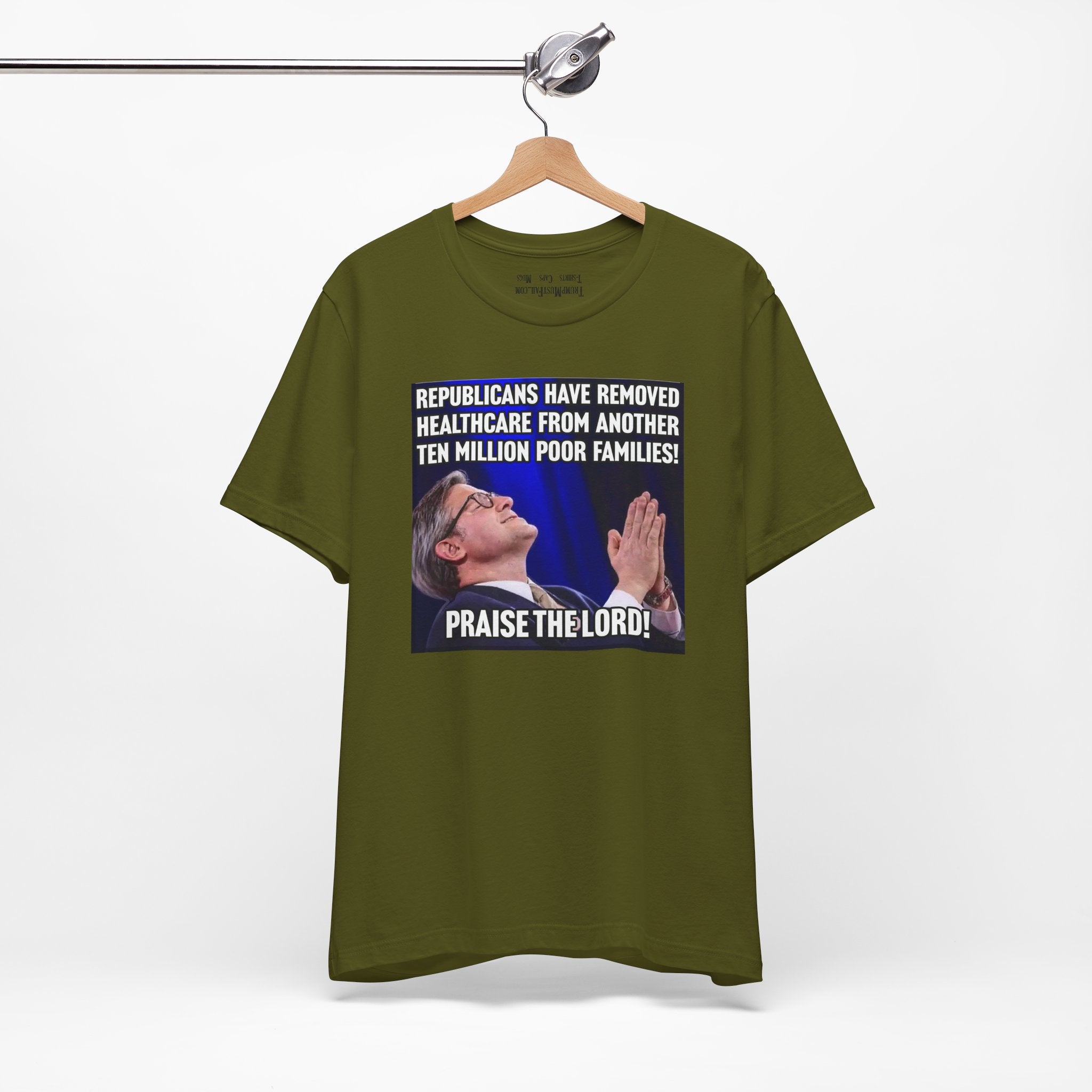 PRAISE THE LORD T-SHIRT/OLIVE