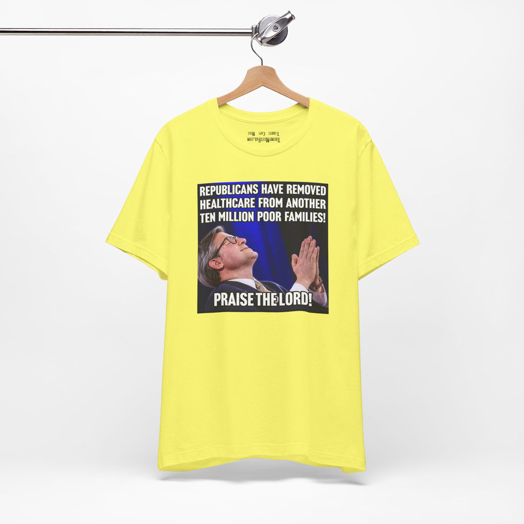 PRAISE THE LORD T-SHIRT/YELLOW