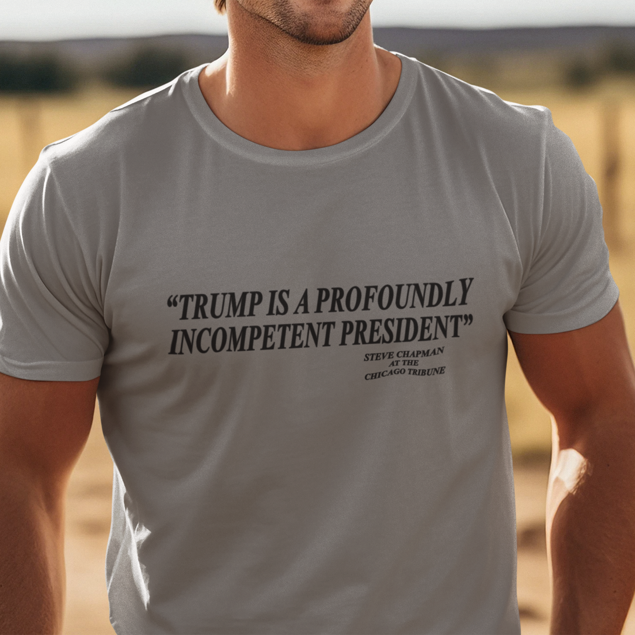 PROFOUNDLY INCOMPETENT T-SHIRT/DEEP HEATHER