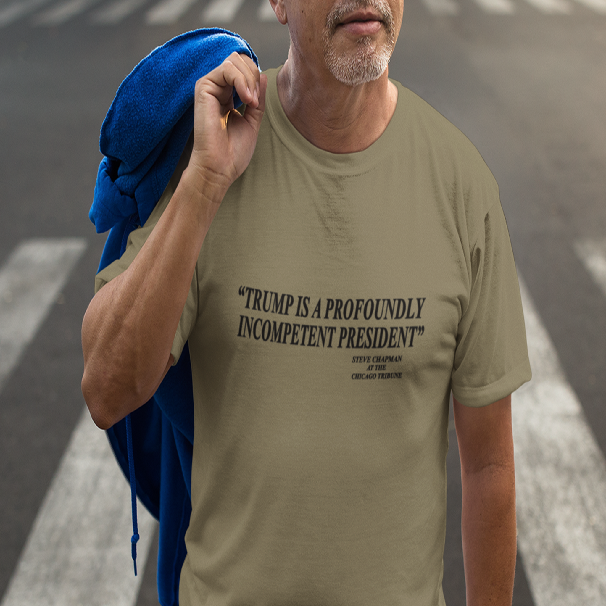 PROFOUNDLY INCOMPETENT T-SHIRT/HEATHER OLIVE