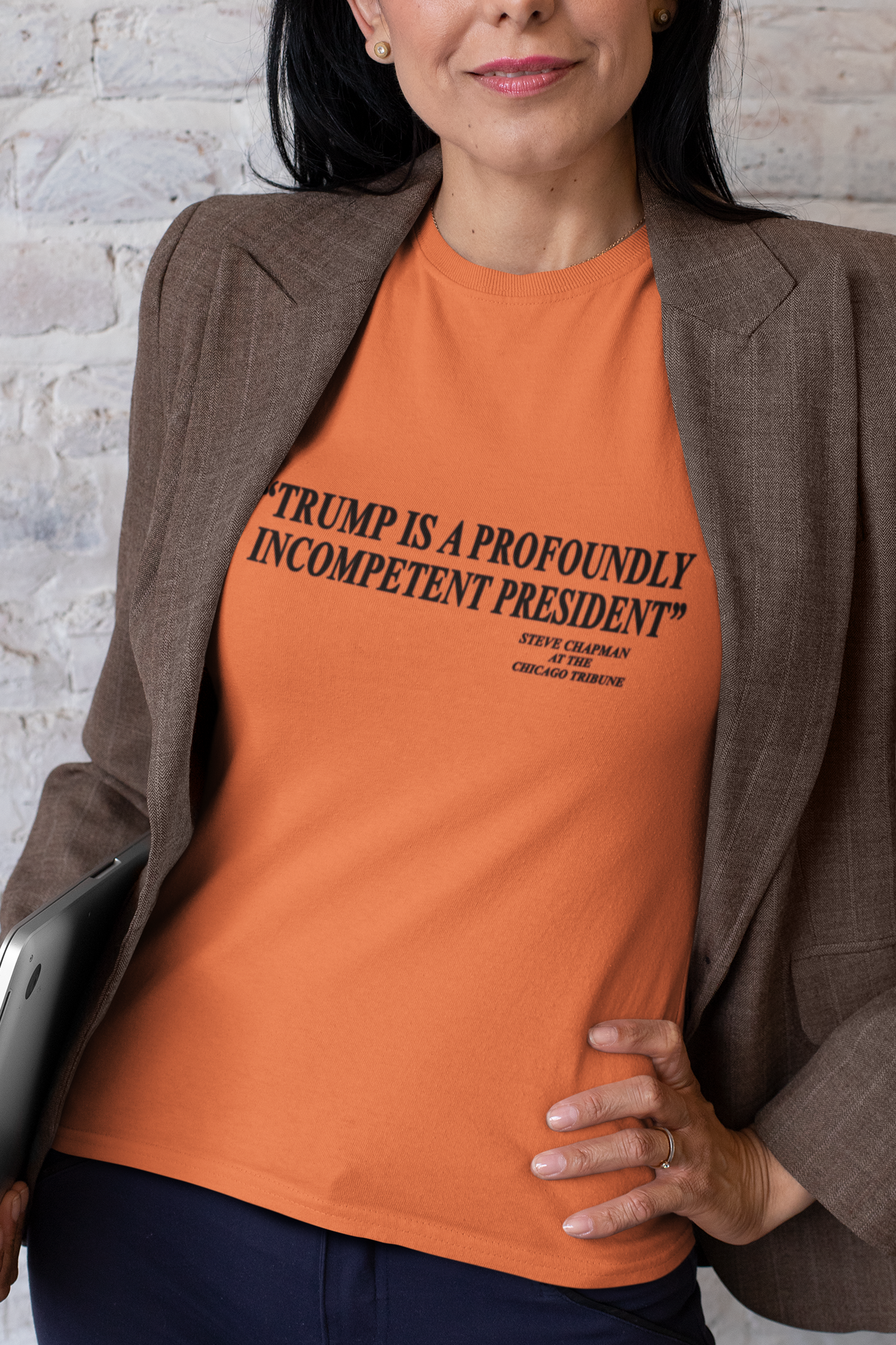 PROFOUNDLY INCOMPETENT T-SHIRT/ORANGE