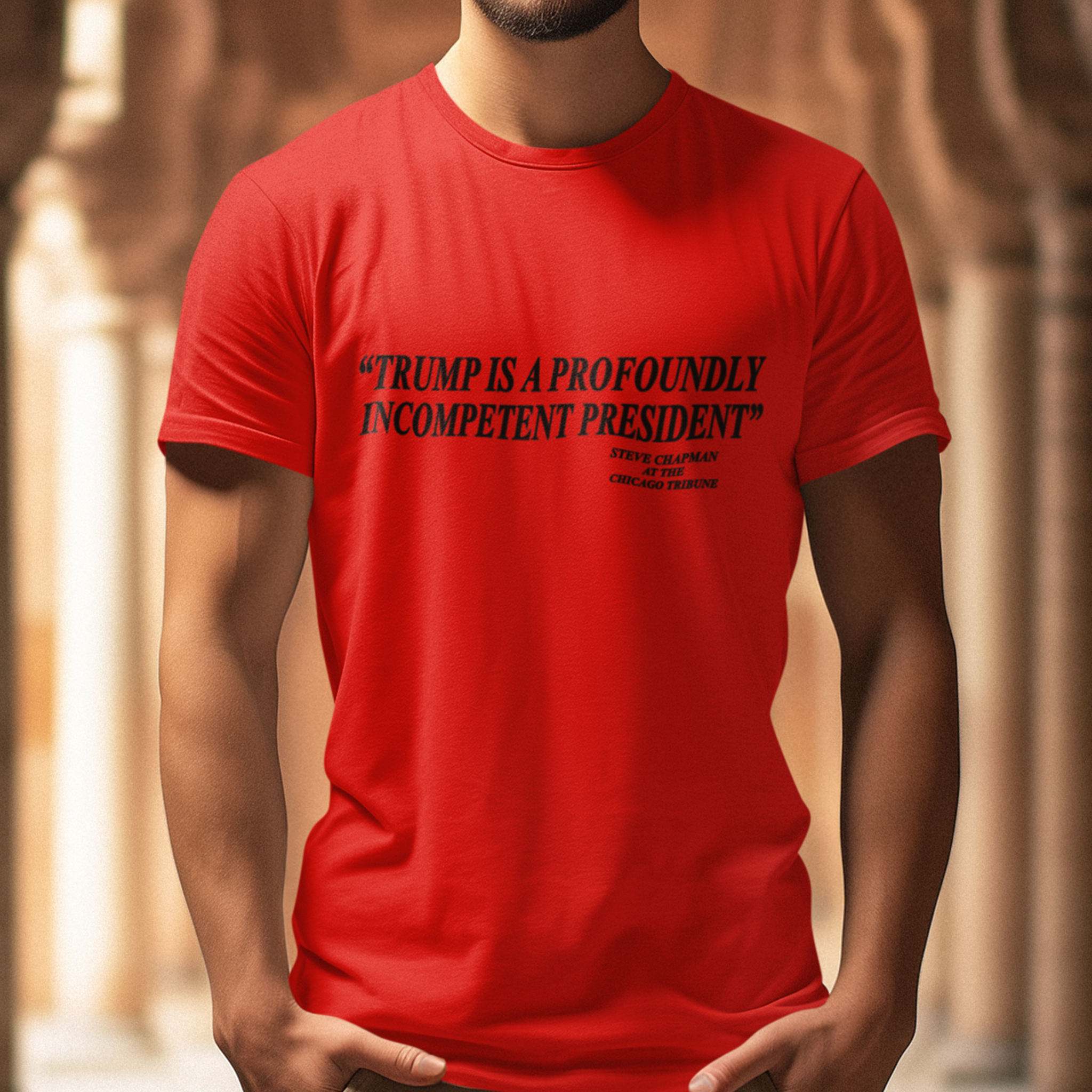 PROFOUNDLY INCOMPETENT T-SHIRT/RED