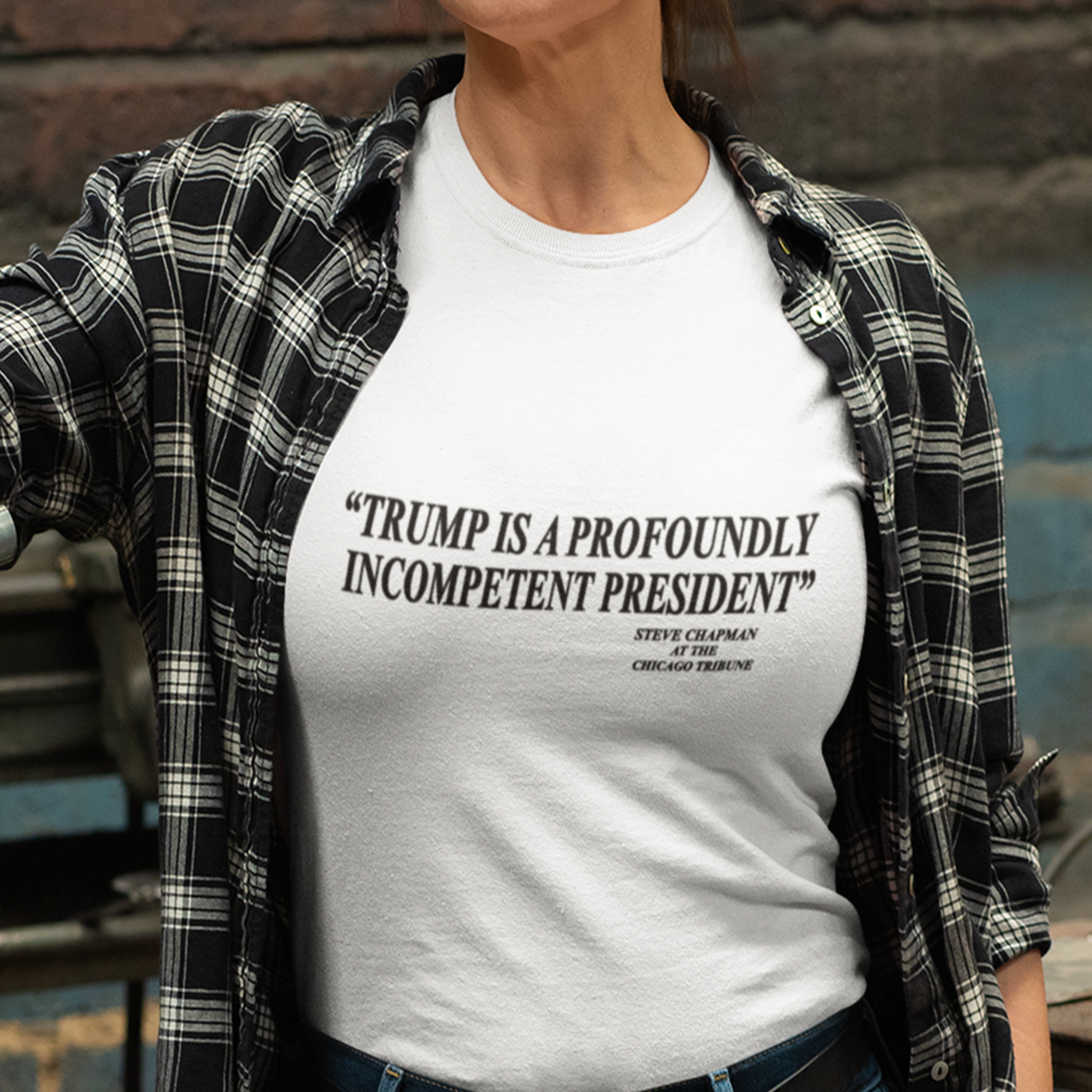 PROFOUNDLY INCOMPETENT T-SHIRT/SILVER