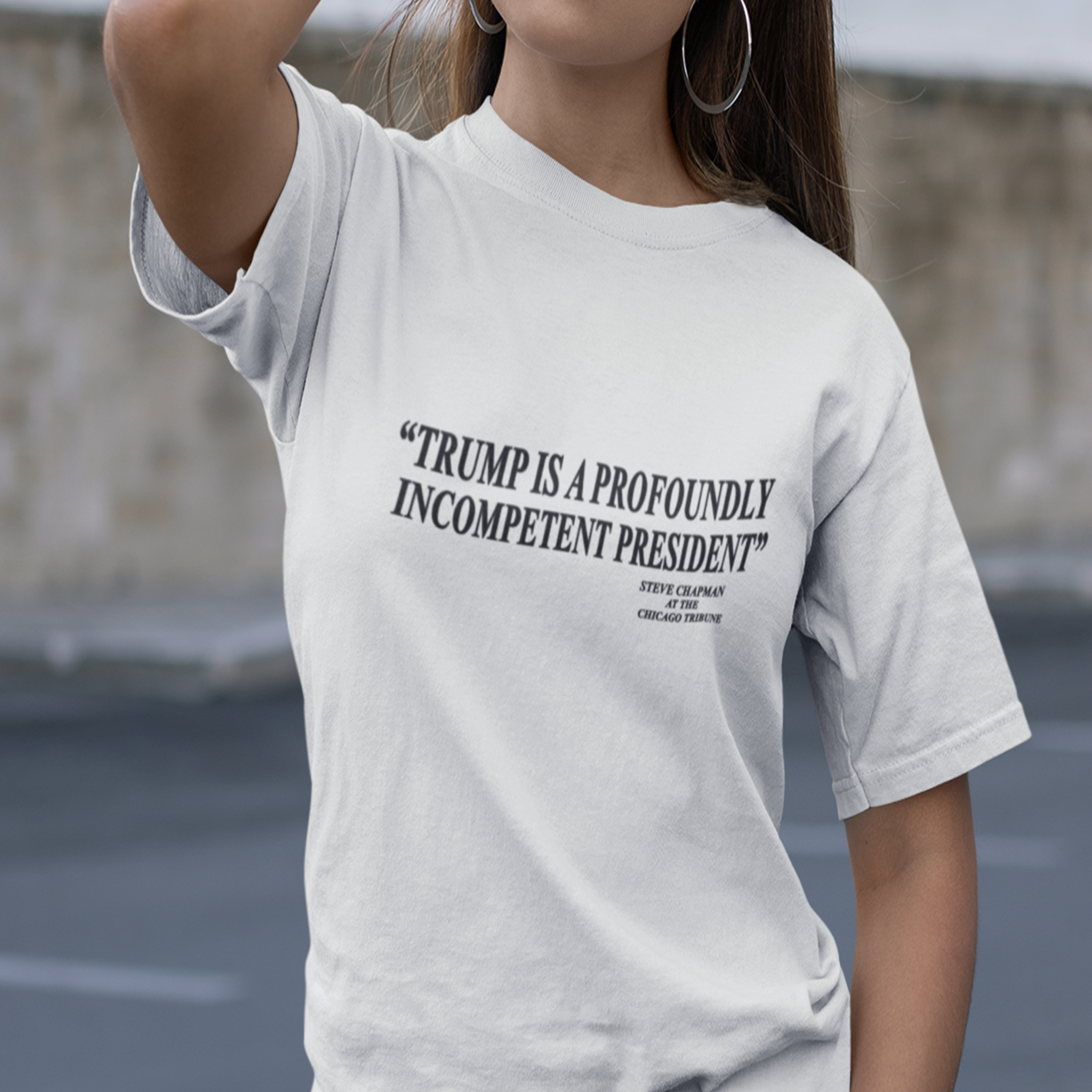 PROFOUNDLY INCOMPETENT T-SHIRT/WHITE