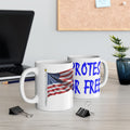 PROTEST FOR FREE CERAMIC MUG/WHITE