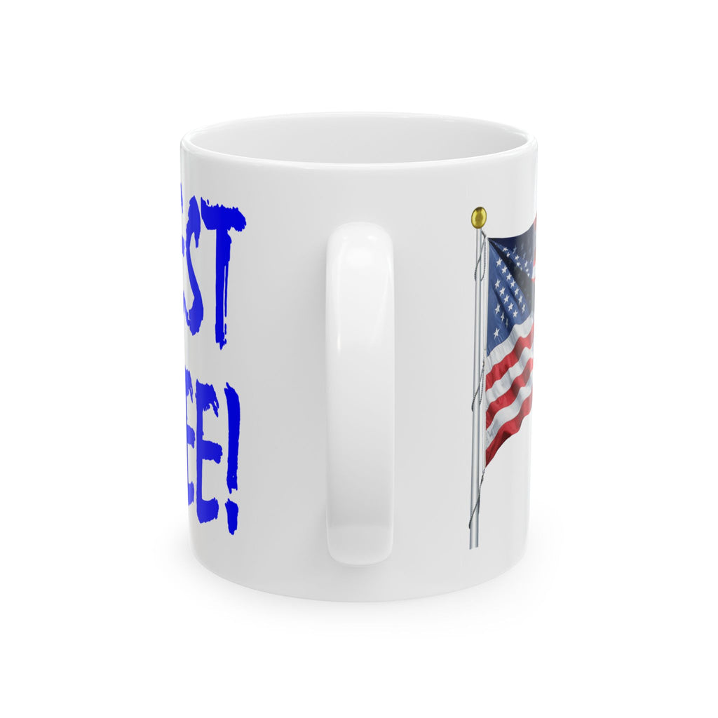 PROTEST FOR FREE CERAMIC MUG/WHITE
