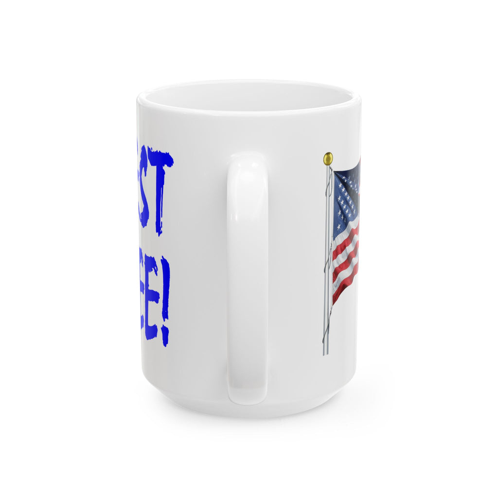 PROTEST FOR FREE CERAMIC MUG/WHITE