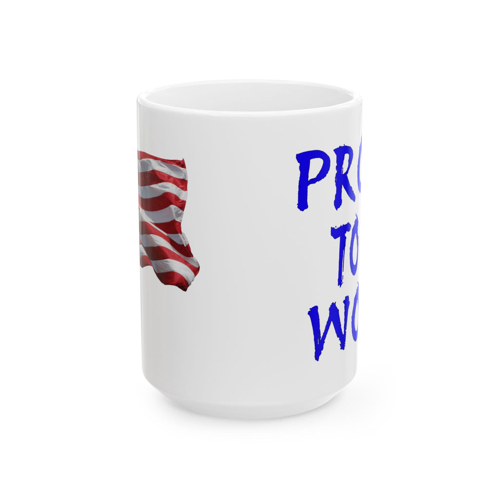 PROUD CERAMIC MUG/WHITE