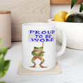 PROUD FROG CERAMIC MUG/WHITE