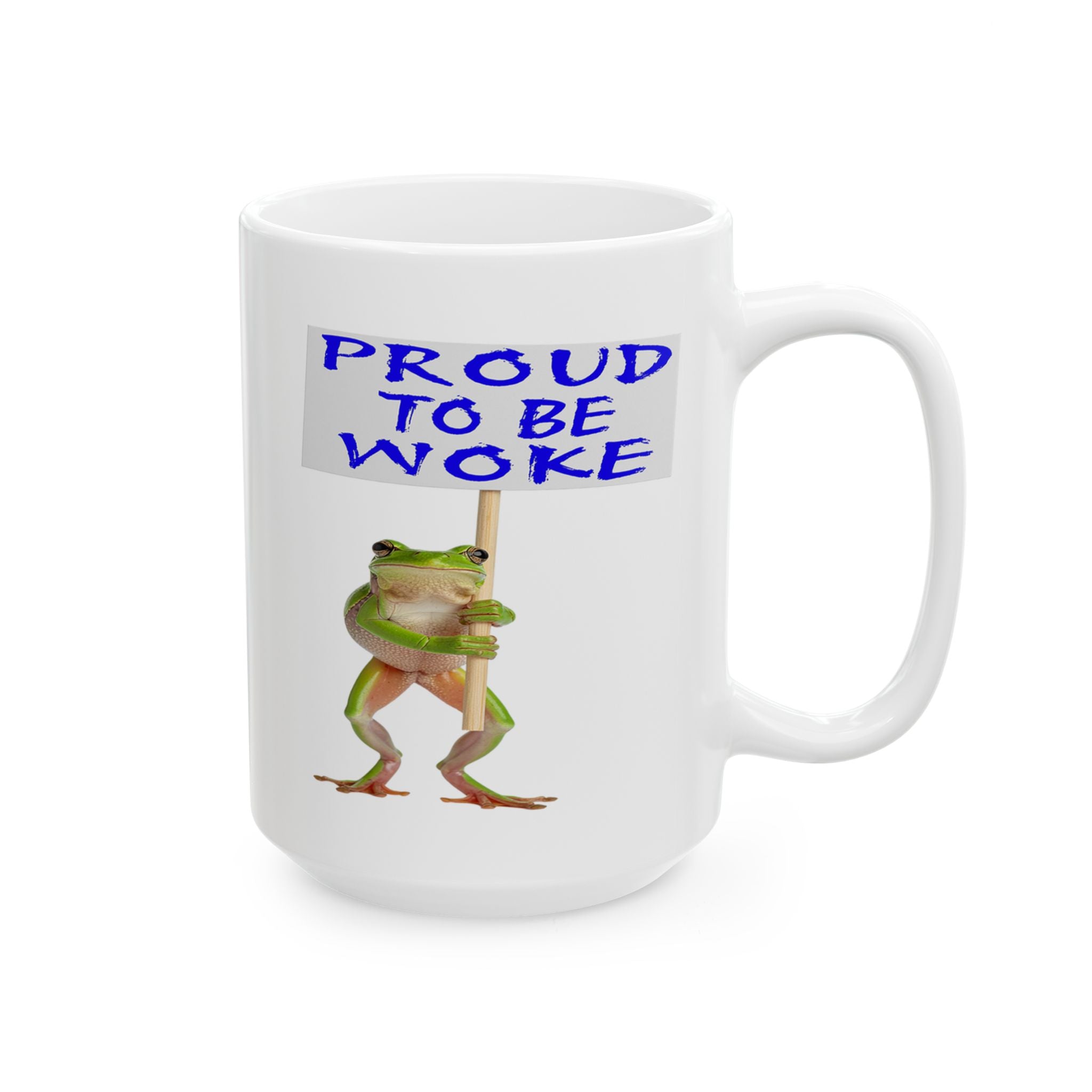 PROUD FROG CERAMIC MUG/WHITE