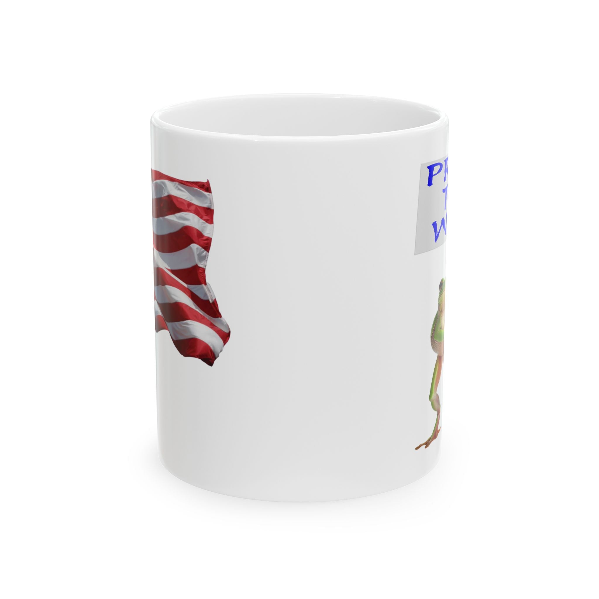 PROUD FROG CERAMIC MUG/WHITE