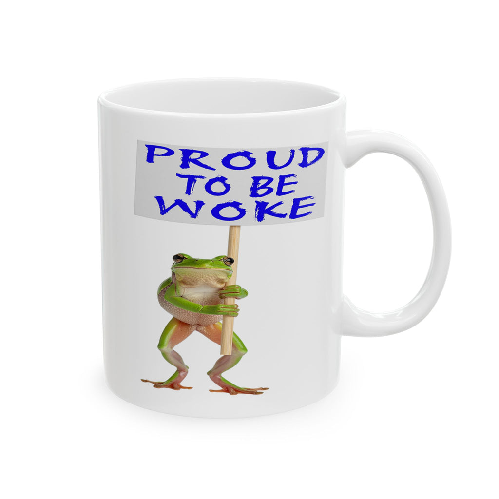 PROUD FROG CERAMIC MUG/WHITE