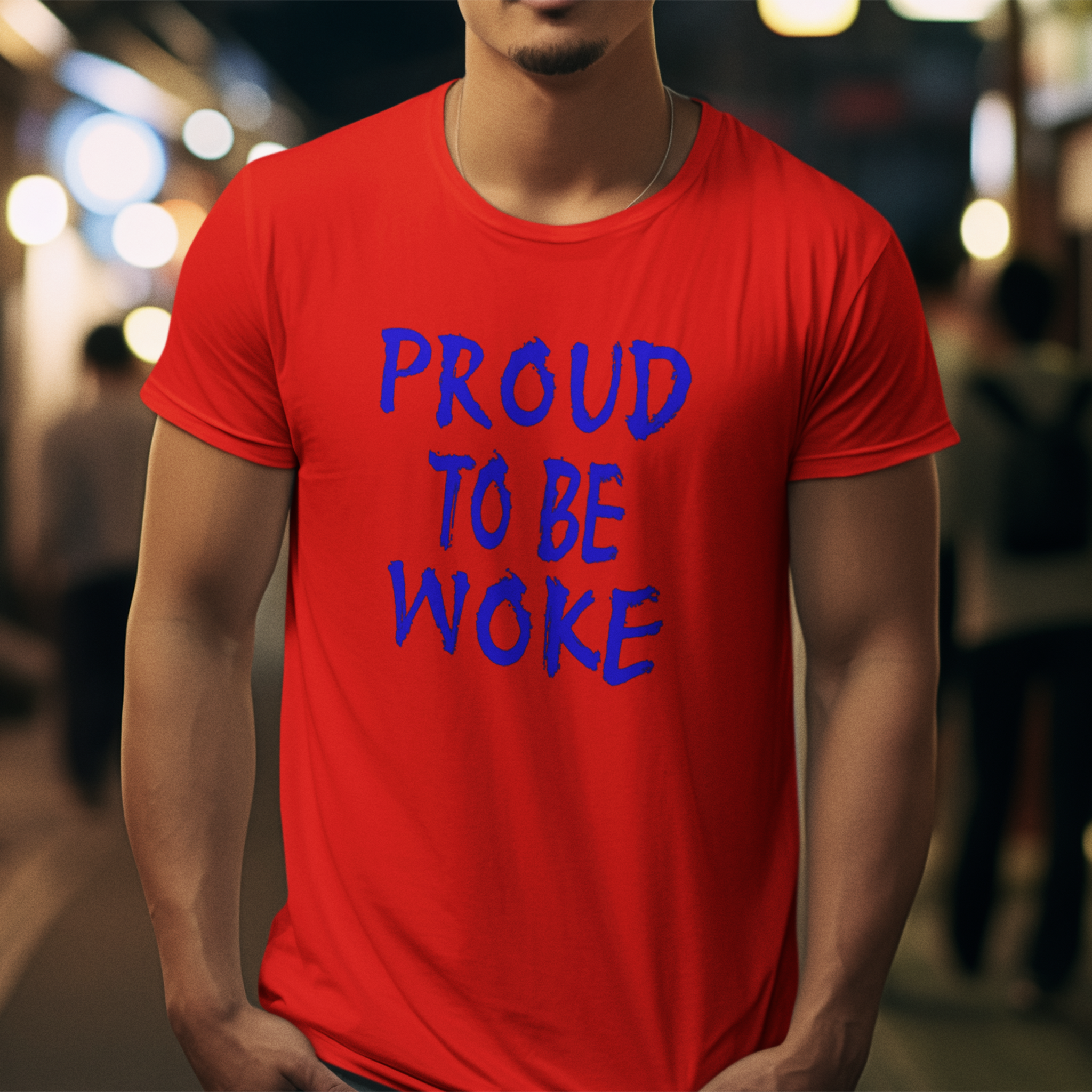 PROUD TO BE WOKE T-SHIRT/RED