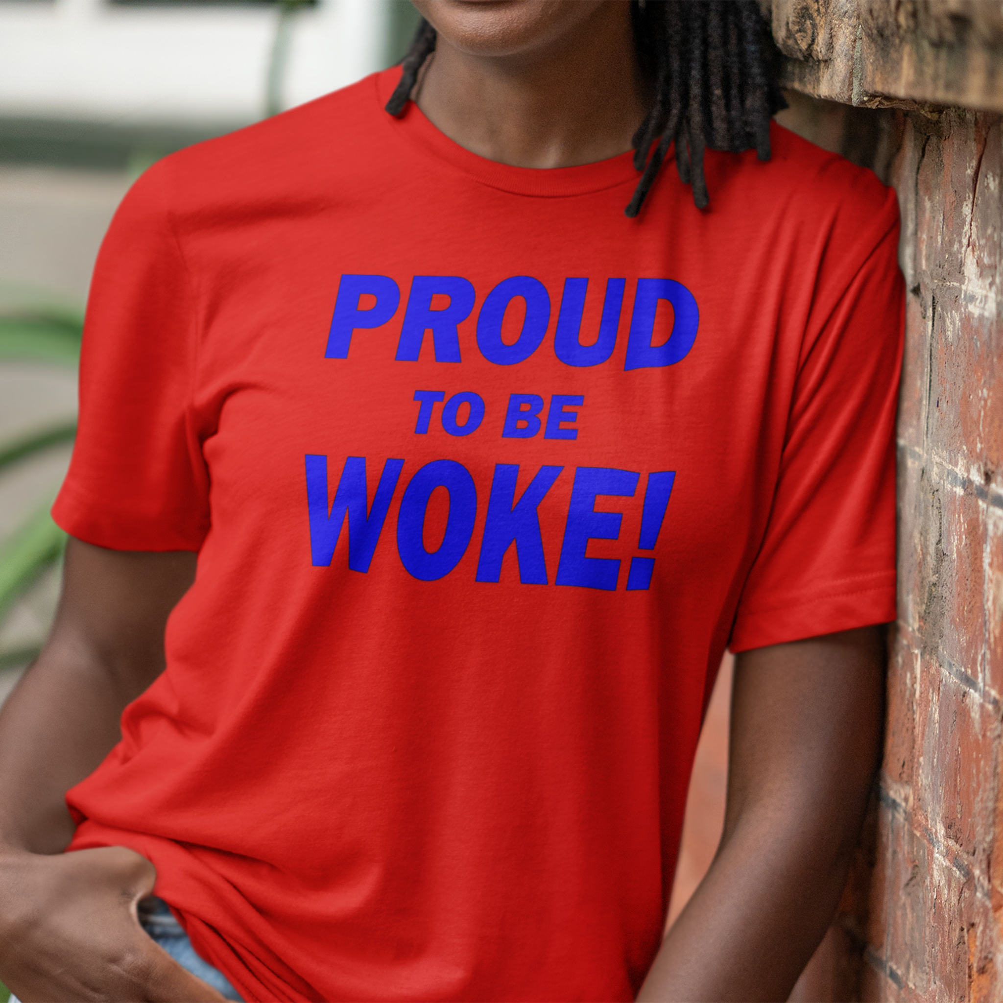 PROUD TO BE WOKE T-SHIRT/RED