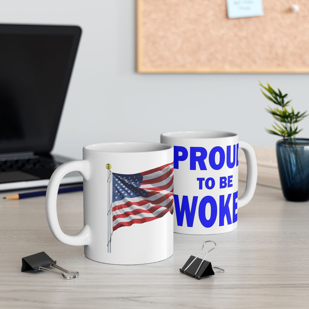 PROUD TO BE WOKE CERAMIC MUG/WHITE