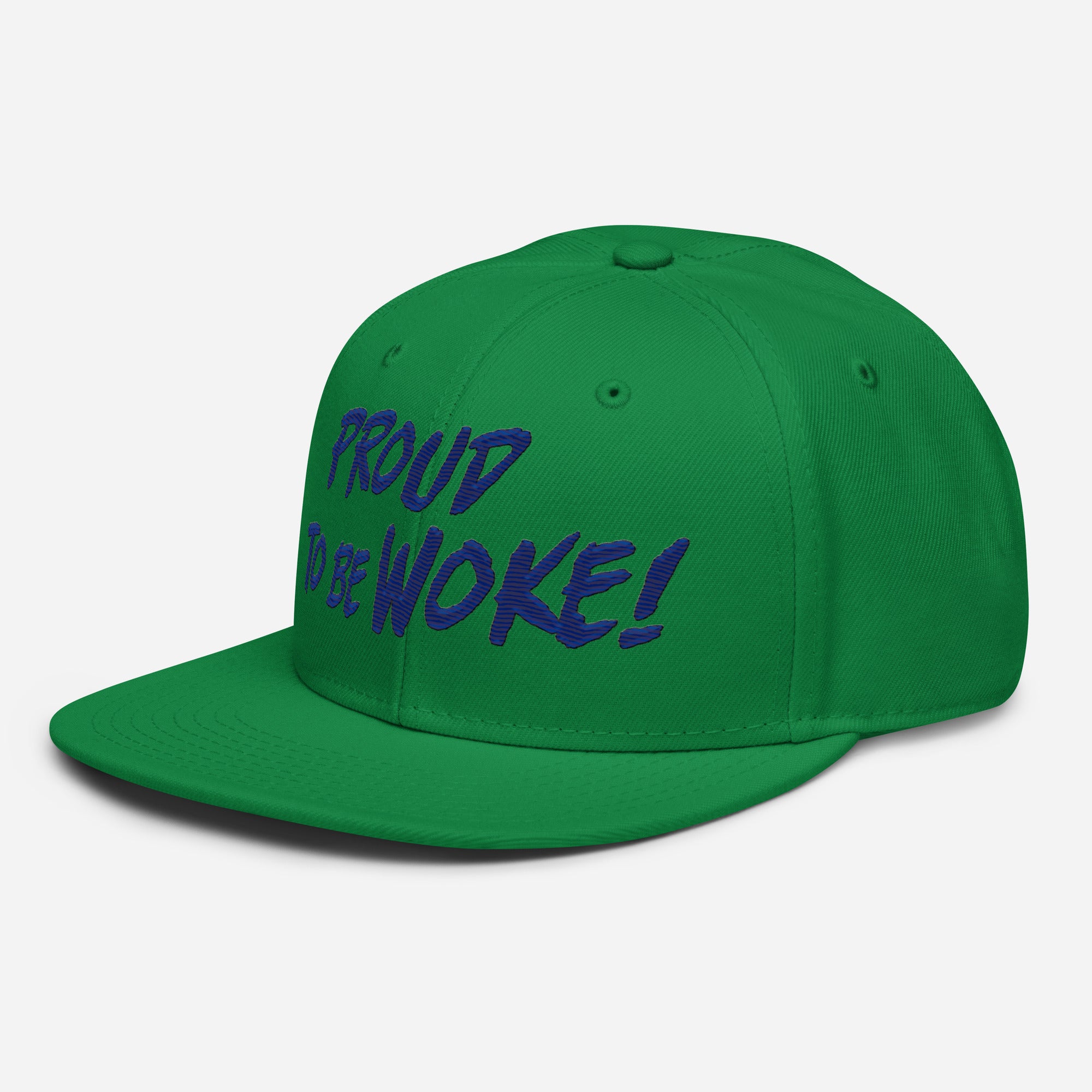 PROUD TO BE WOKE SNAPBACK CAP/Kelly green