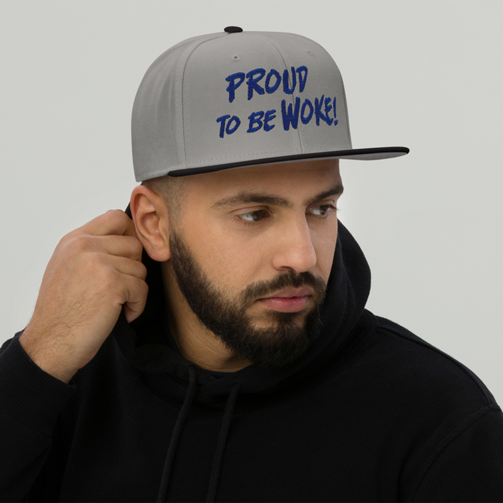 PROUD TO BE WOKE SNAPBACK CAP/Black/Charcoal gray/Charcoal gray