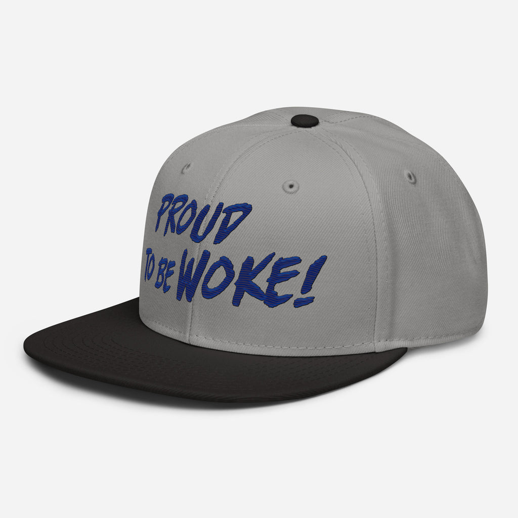 PROUD TO BE WOKE SNAPBACK CAP/Black/Charcoal gray/Charcoal gray