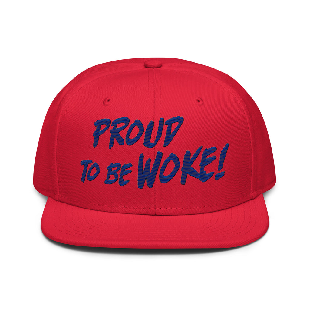 PROUD TO BE WOKE SNAPBACK CAP/Red