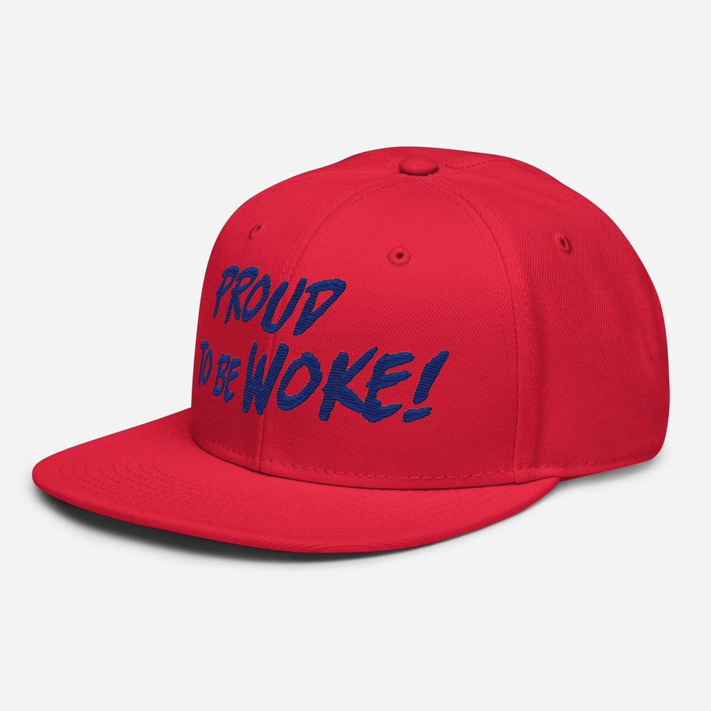 PROUD TO BE WOKE SNAPBACK CAP/Red