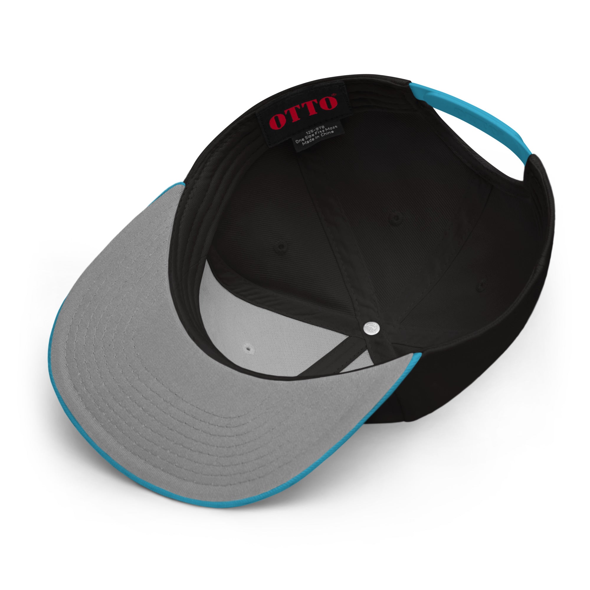 PROUD TO BE WOKE SNAPBACK CAP/Aqua blue/Black/Black