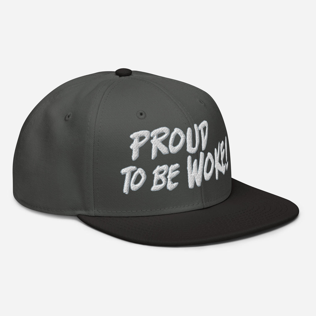 PROUD TO BE WOKE SNAPBACK CAP/
Black/Charcoal gray/Charcoal gray