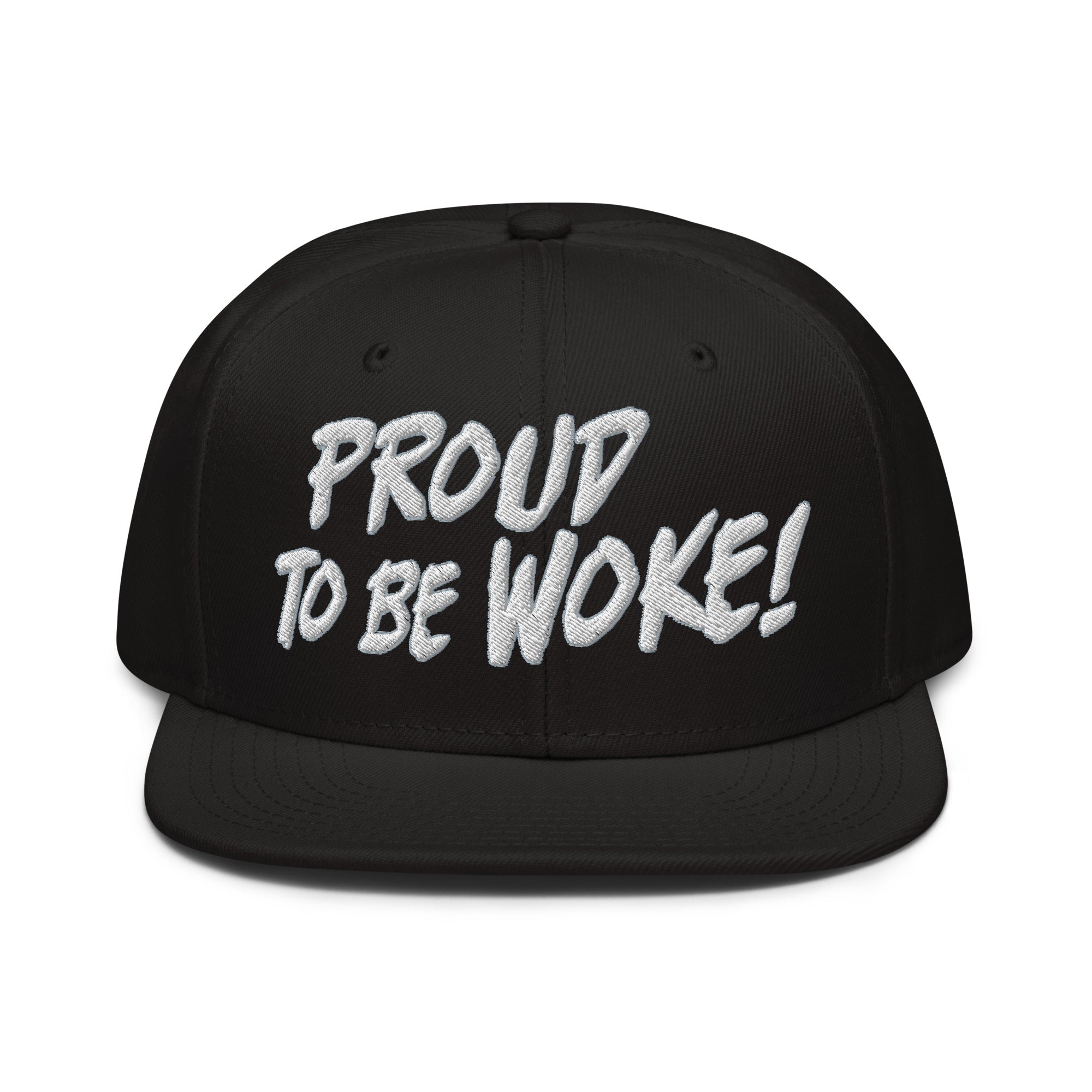 PROUD TO BE WOKE SNAPBACK CAP/Black