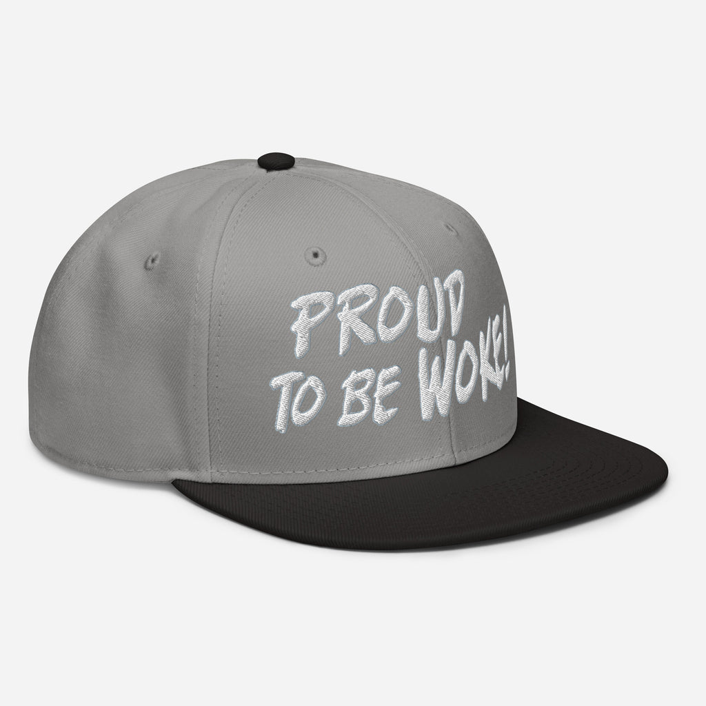 PROUD TO BE WOKE SNAPBACK CAP/
Black/Gray/Gray