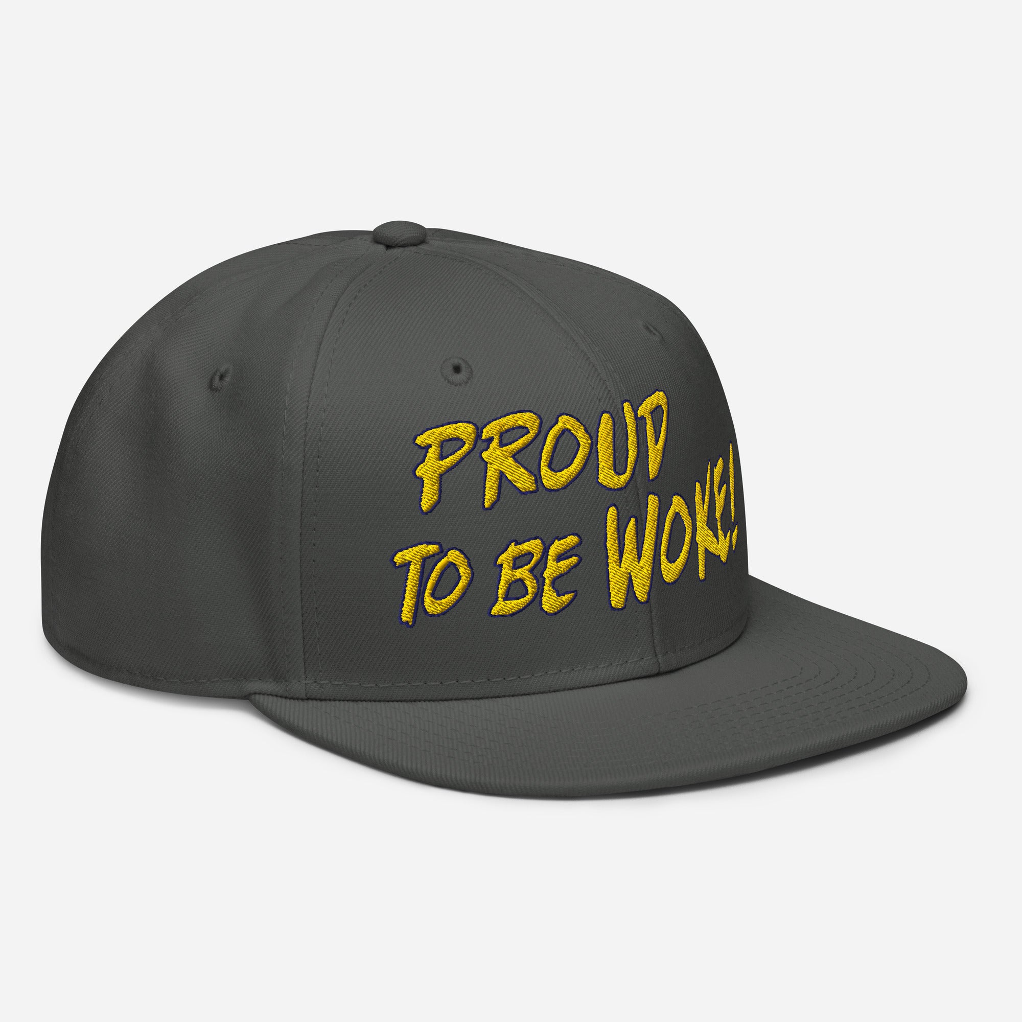 PROUD TO BE WOKE SNAPBACK CAP/Charcoal gray