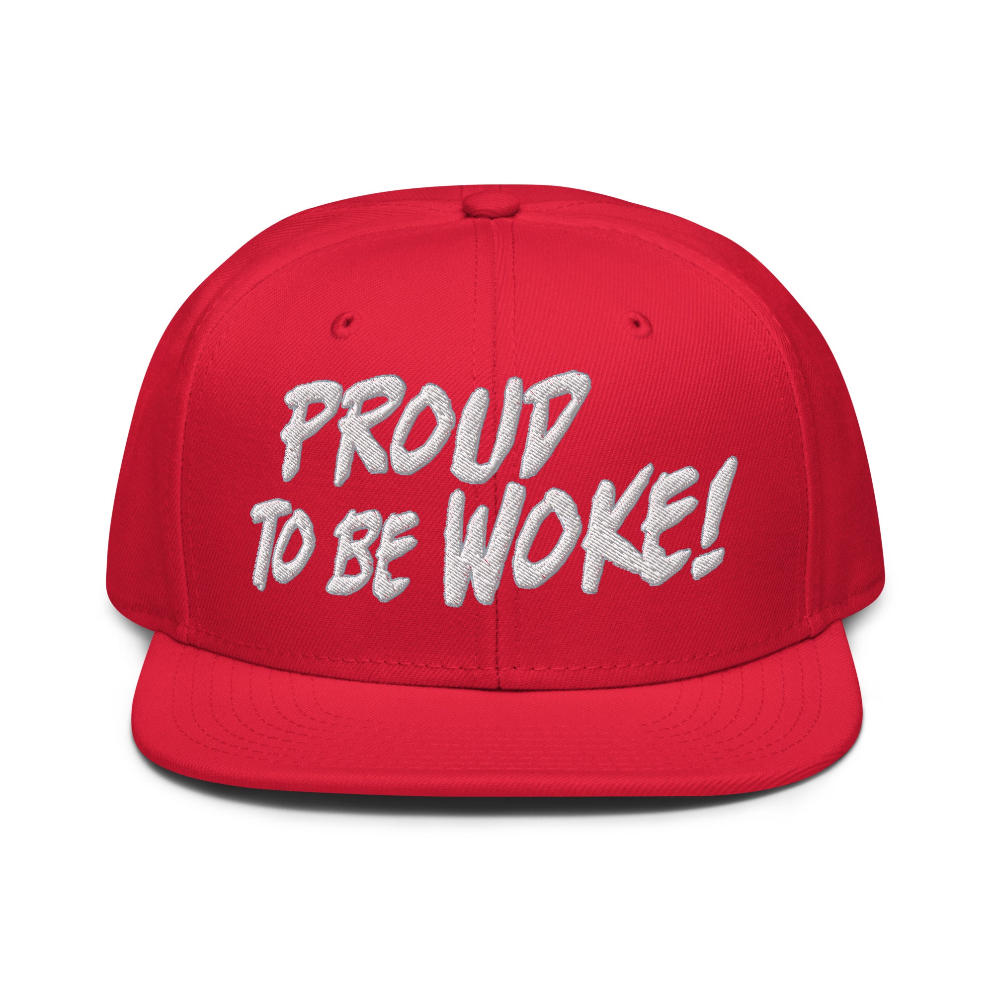 PROUD TO BE WOKE SNAPBACK CAP/Red