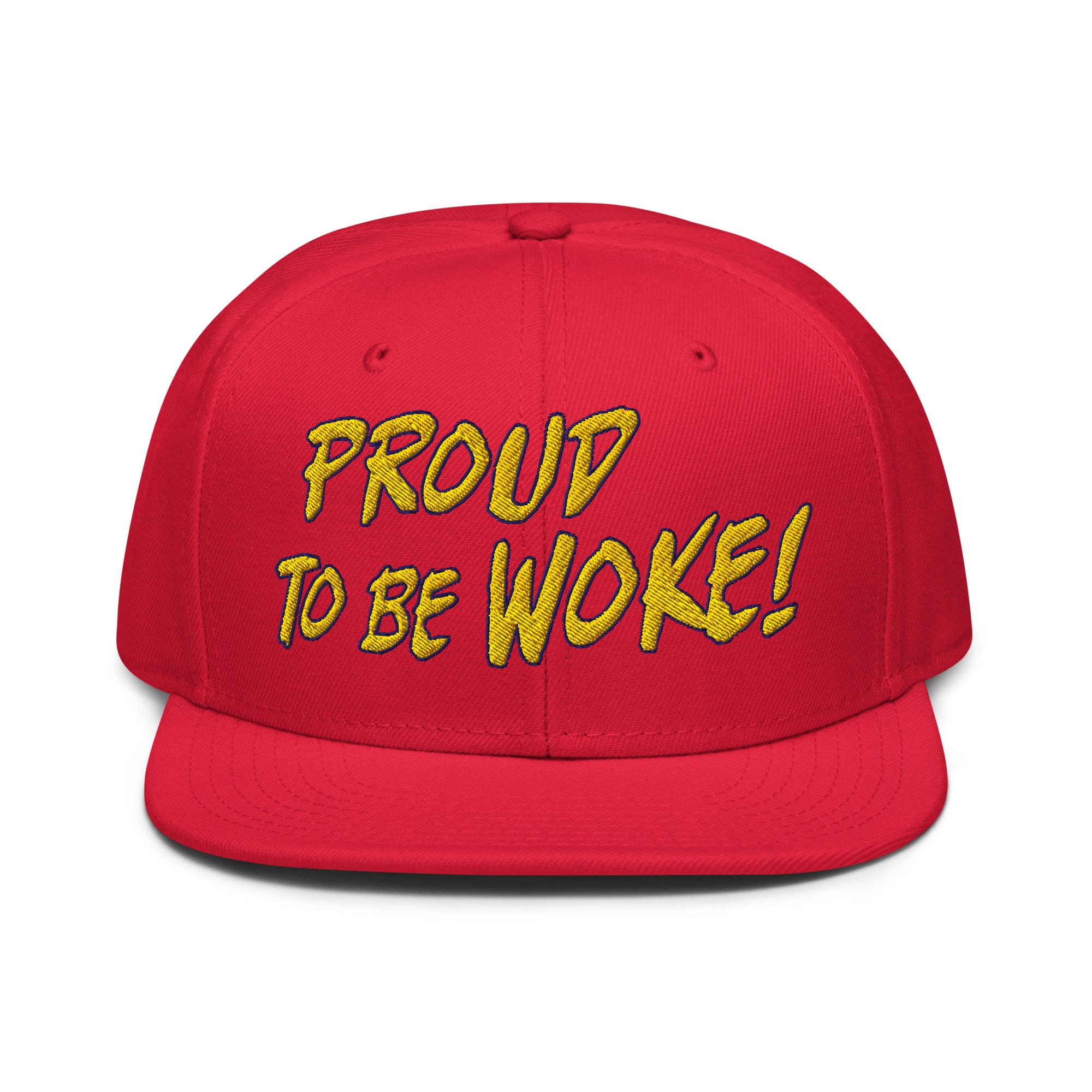 PROUD TO BE WOKE SNAPBACK CAP/Red