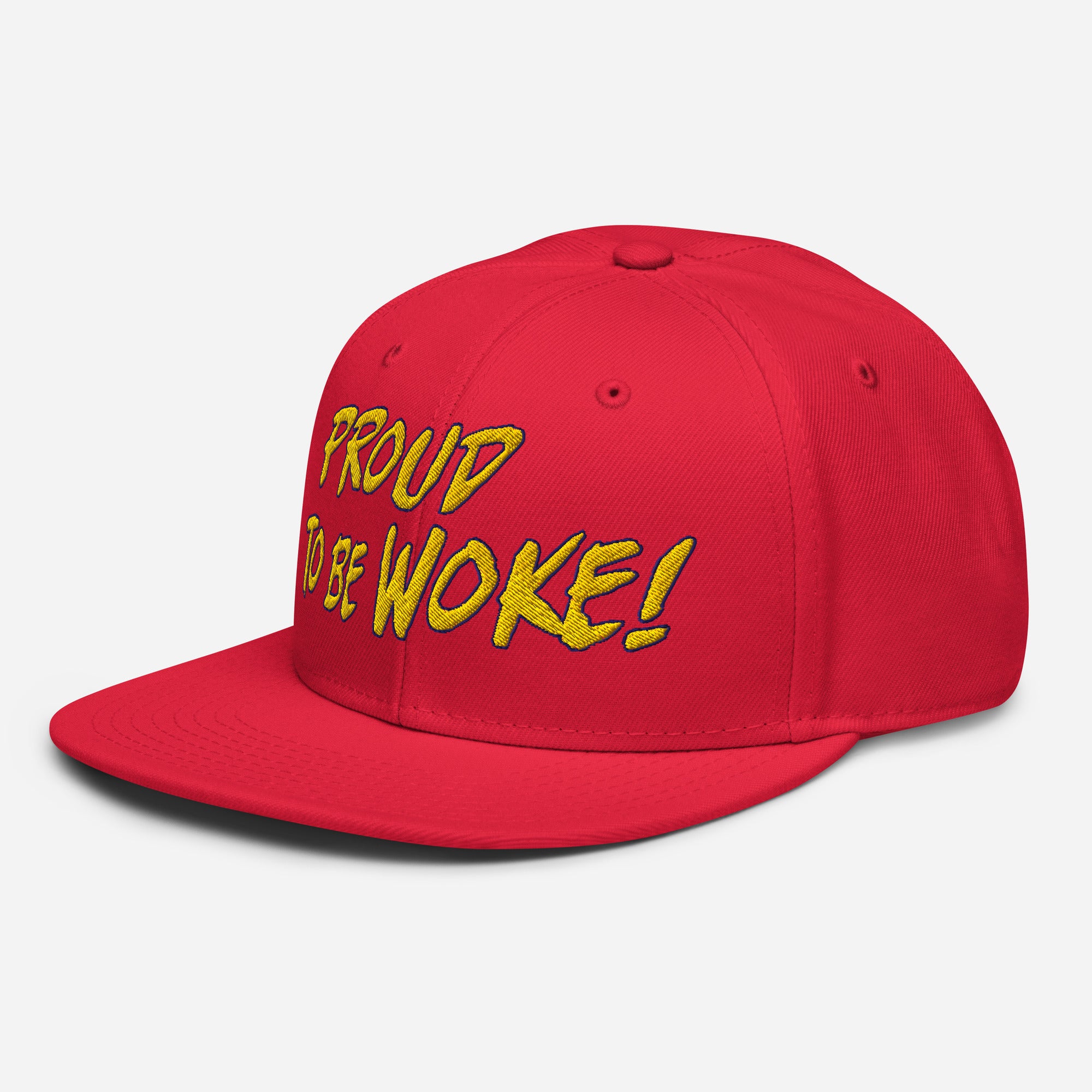 PROUD TO BE WOKE SNAPBACK CAP/Red