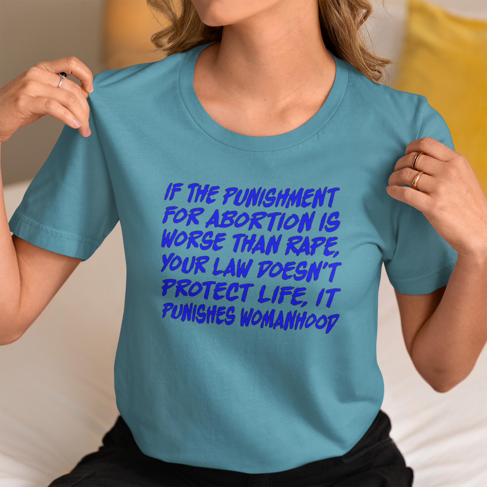 PUNISHMENT T-SHIRT/AQUA