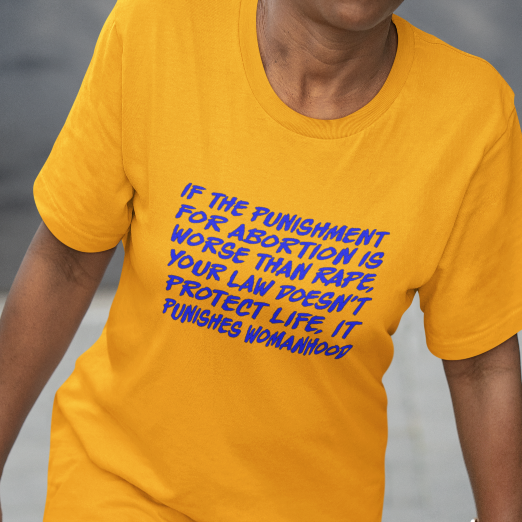 PUNISHMENT T-SHIRT/GOLD